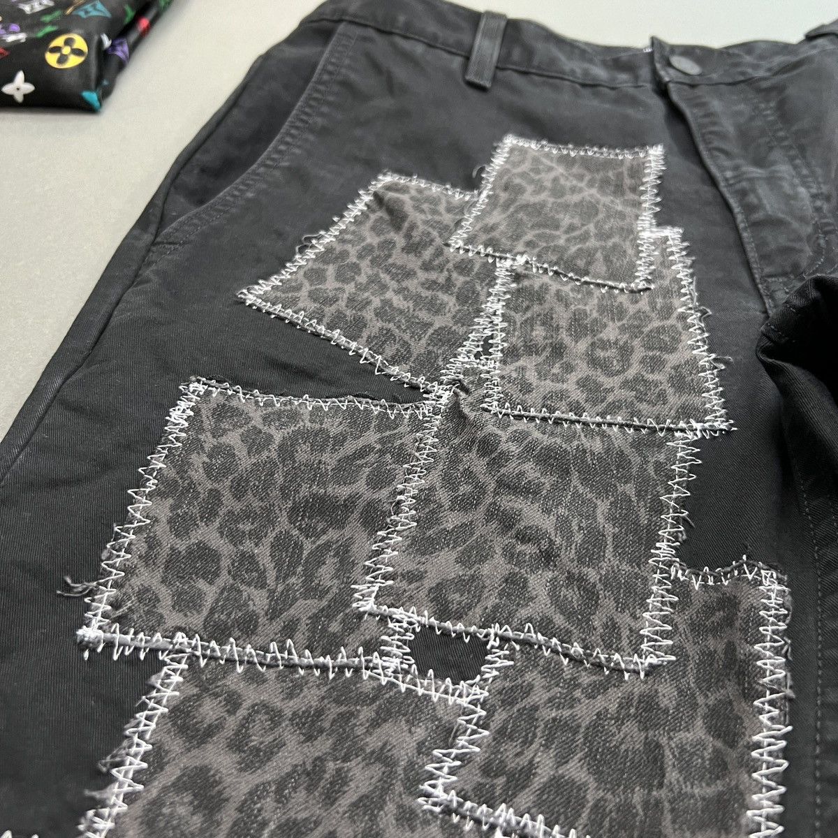 Levi's DENIM COWBOY Leopard Print Patched Jeans Size US 32 / EU 48 - 7 Thumbnail