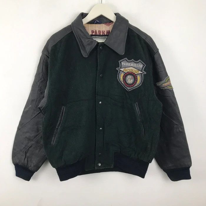Japanese Brand × Vintage SY0272 VTG PARKMILLER CLUB LEATHER SLEEVE VARSITY JACKETS Size US M / EU 48-50 / 2 - 3 Thumbnail
