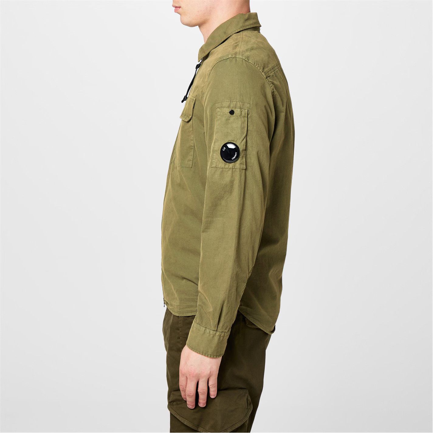 C.P. Company o1g2r1mq0426 Gabardine Lens Long Sleeve Overshirt in Green Size US XS / EU 42 / 0 - 5 Thumbnail