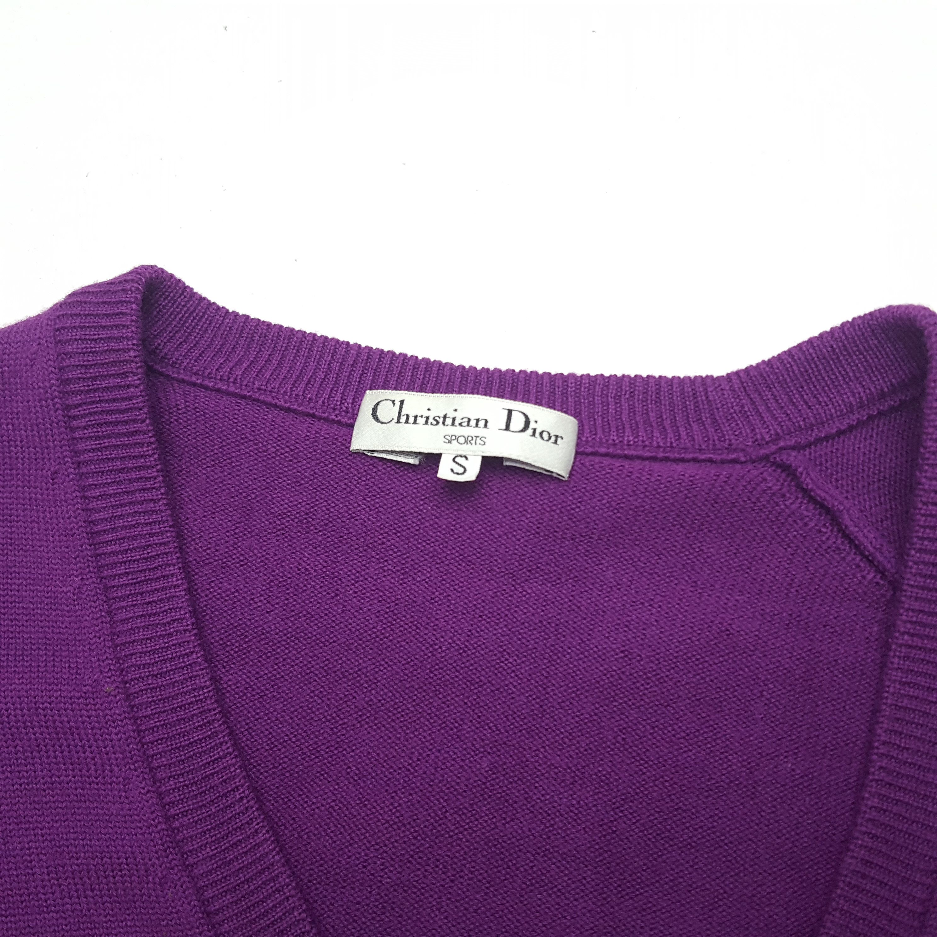 Christian Dior Monsieur Vintage Christian Dior Sports Cardigan Sweater Size S / US 4 / IT 40 - 5 Thumbnail