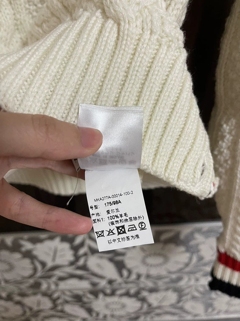 Thom Browne Thom browne White wool sweater 2504-Nextarrow Size US M / EU 48-50 / 2 - 5 Thumbnail