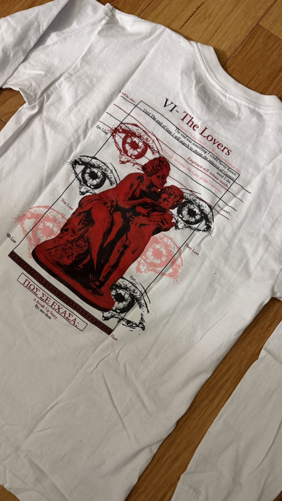 Vintage Rare Broken Hearts x Mo-dem Tour Shirt The Lover tarot Sz L Size US L / EU 52-54 / 3 - 6 Thumbnail