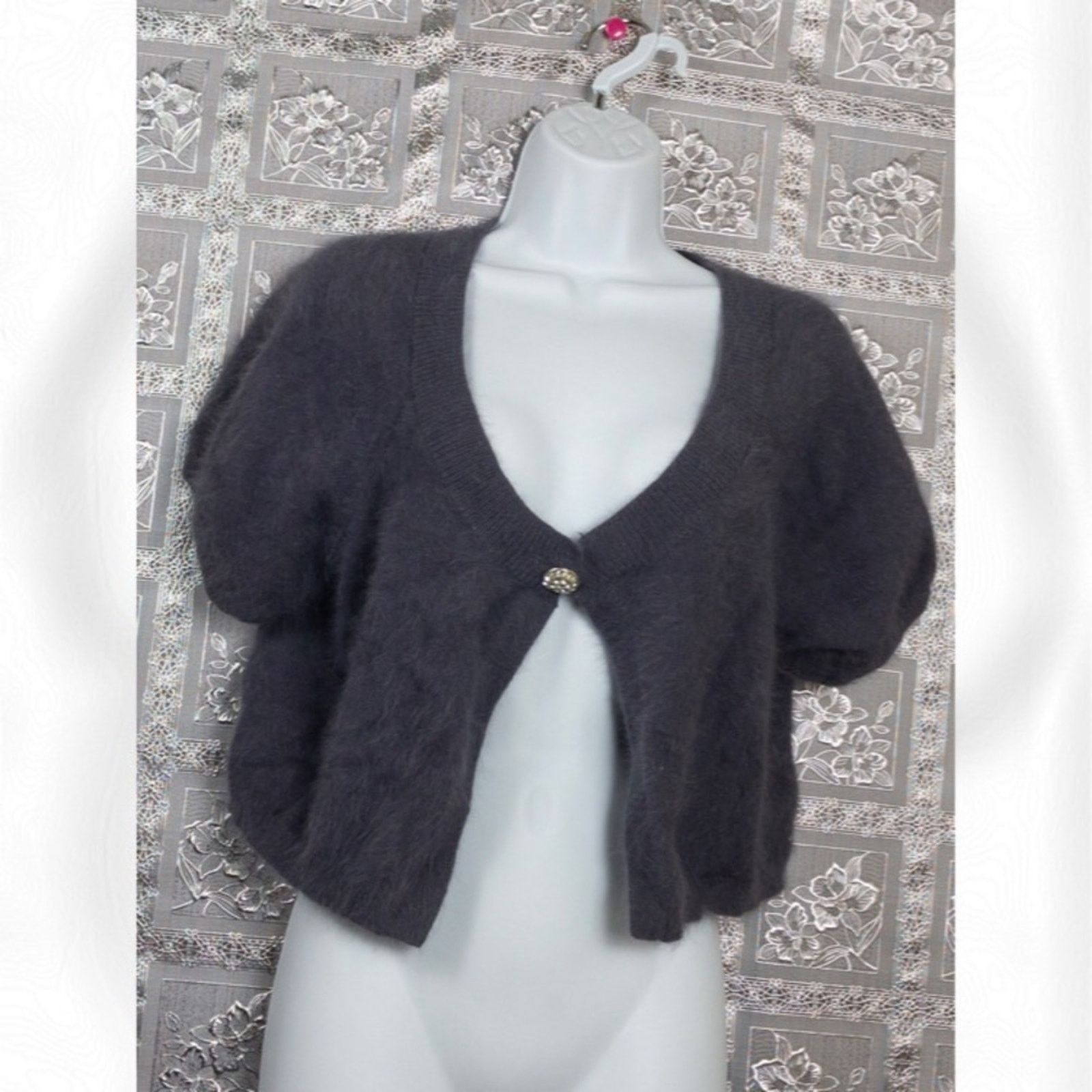 Other NWT Express Design Studio Angora Sweater Shrug Size L / US 10 / IT 46 - 2 Thumbnail