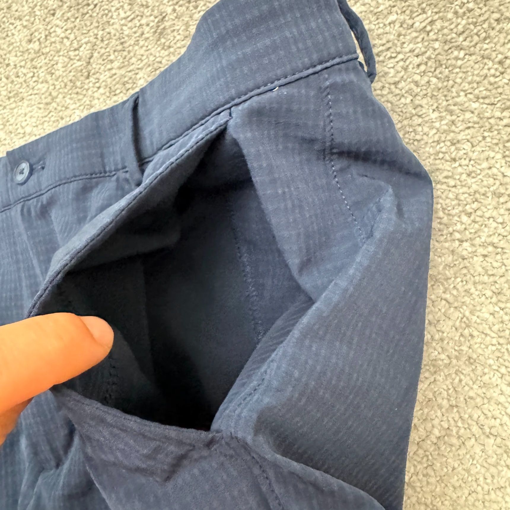 Vintage Greg Norman Performance Golf Shorts Mens 40 Navy Blue Flat Front Pockets Preppy Size US 40 / EU 56 - 4 Thumbnail