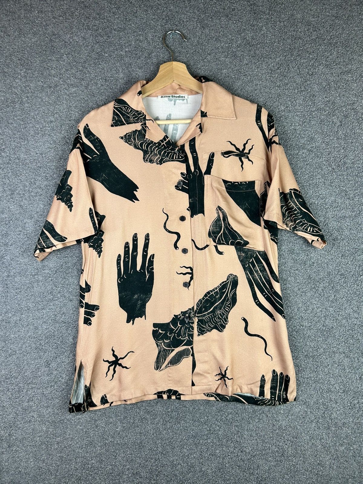 Acne Studios Simonne Printed Viscose Blouse