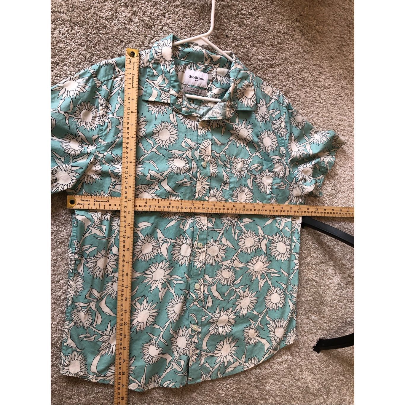Other Goodfellow & Co. Men’s Light Blue Sunflower Print Short Slee Size US L / EU 52-54 / 3 - 7 Thumbnail