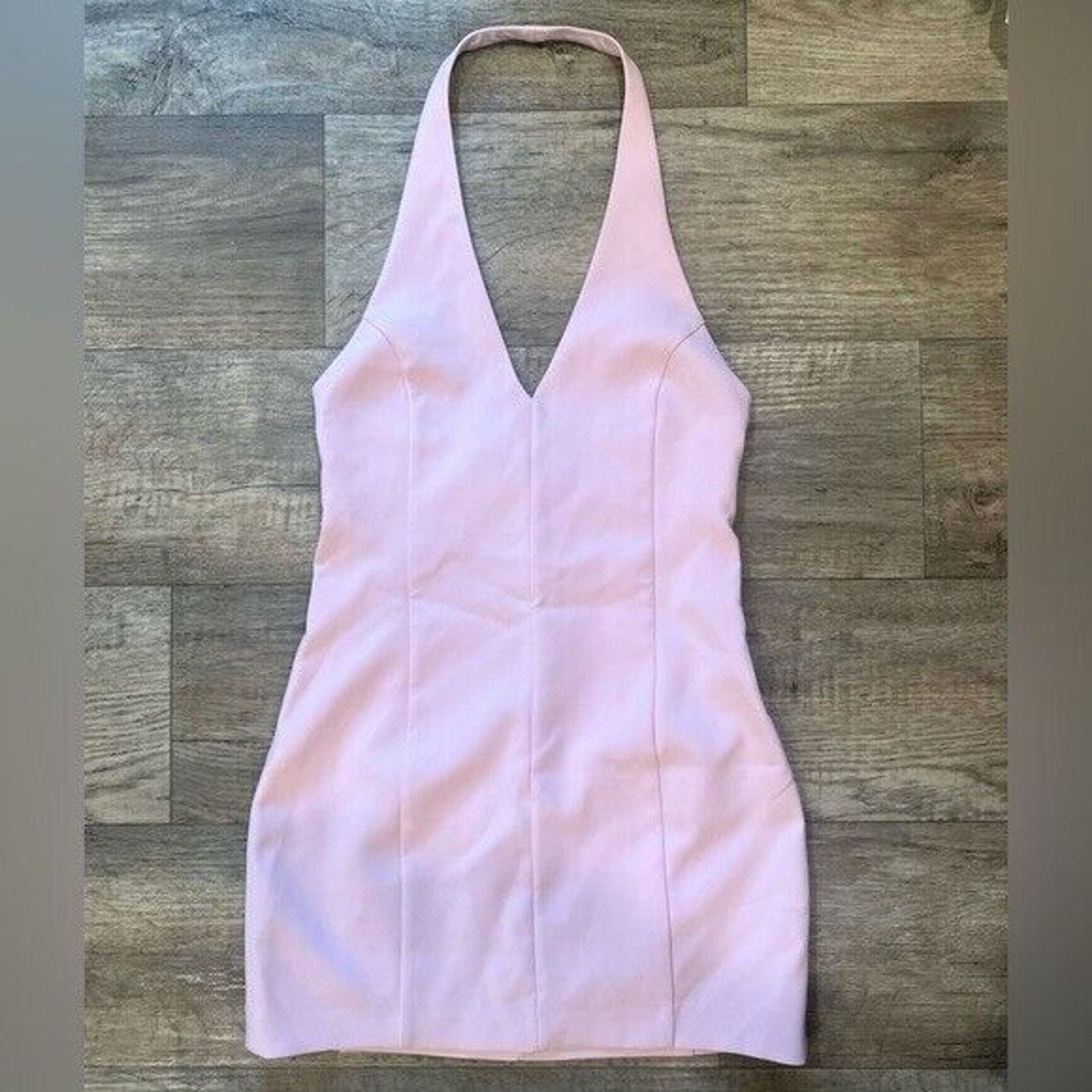Zara ZARA BLOGGER FAVE!!! women's Pink Fitted Short Dress NWT Size L / US 10 / IT 46 - 23 Thumbnail