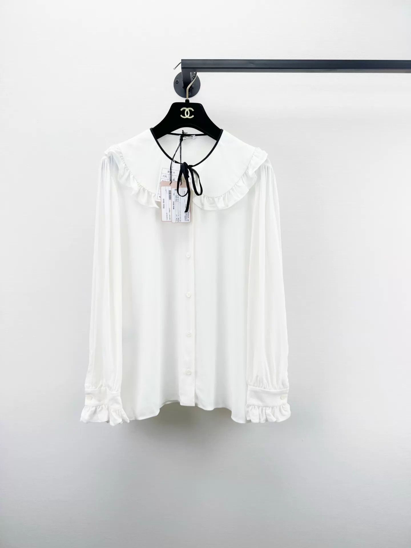 Miu Miu MIU MIU Women's Silk Shirt New with Tags 36 Size XS / US 0-2 / IT 36-38 - 1 Thumbnail