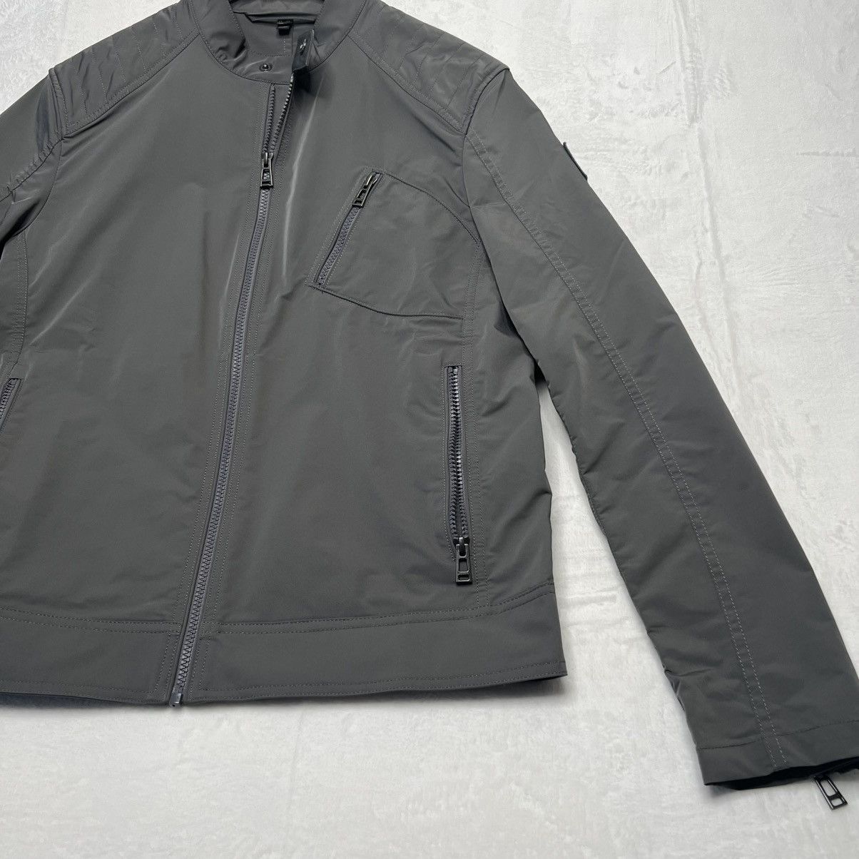 Belstaff BELSTAFF V Racer Men's Bikers Jacket Gray US UK 38 IT 48 M Size US M / EU 48-50 / 2 - 2 Thumbnail