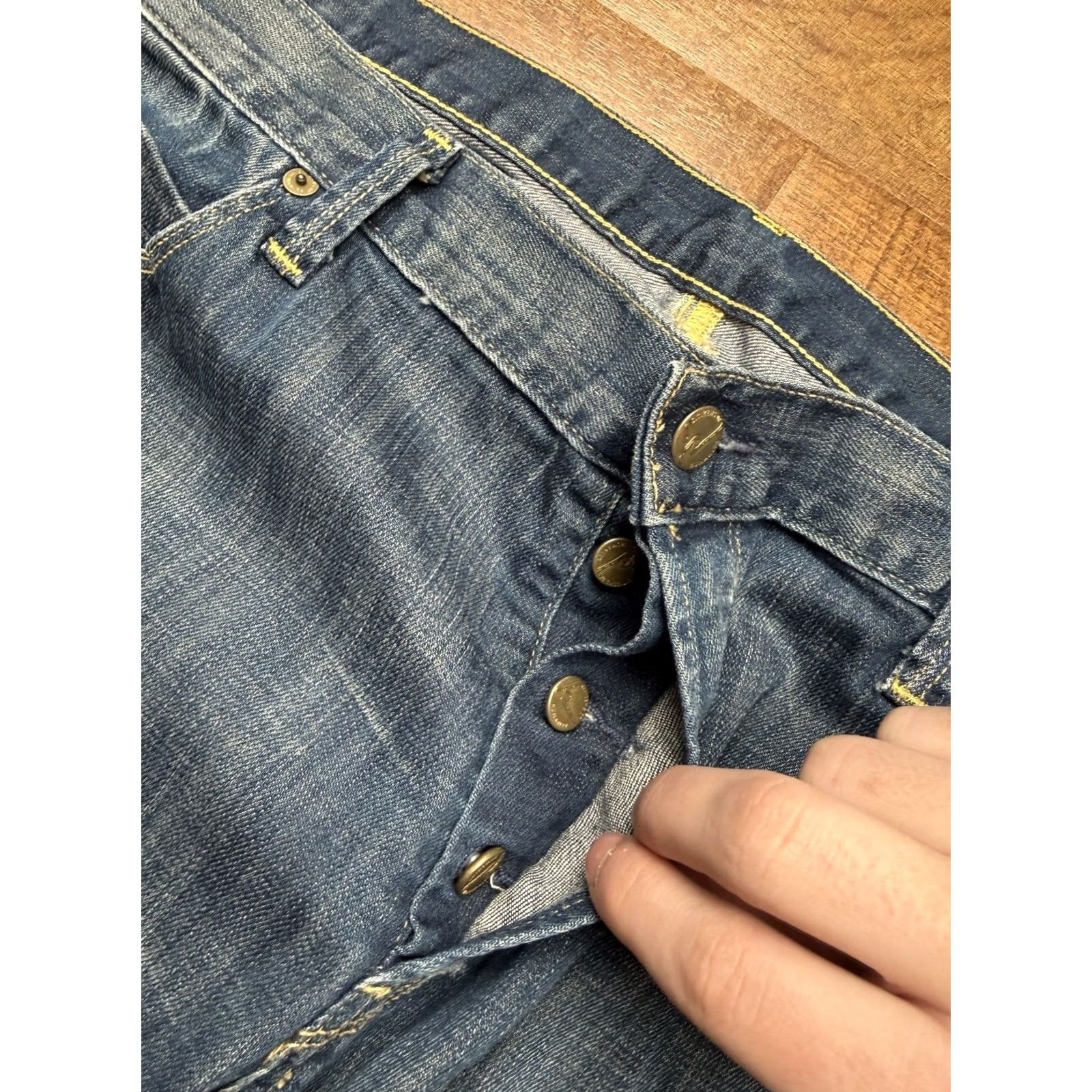 Citizens Of Humanity Citizens of Humanity Evans Jeans Men 38X31 Blue Denim Relaxed Button Fly 5-Pocket Regular In USA Vintage No USA City Classic Size US 38 / EU 54 - 4 Thumbnail