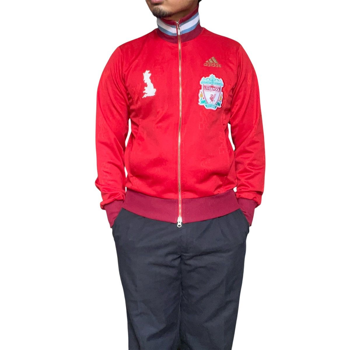 Adidas Vintage Adidas Liverpool FC Soccer Track Tops Zip Jacket Y2K Size US S / EU 44-46 / 1 - 3 Thumbnail