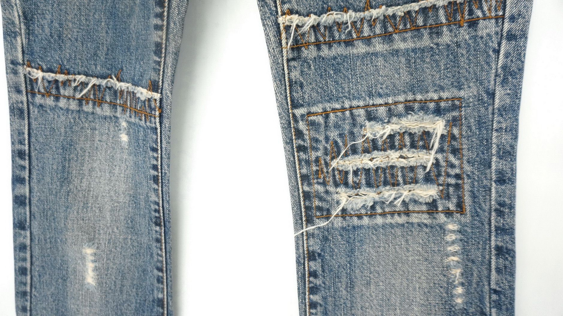 Japanese Brand DEAR HEART Japan Women Vintage Flared Jeans Size 27" / US 4 / IT 40 - 6 Thumbnail