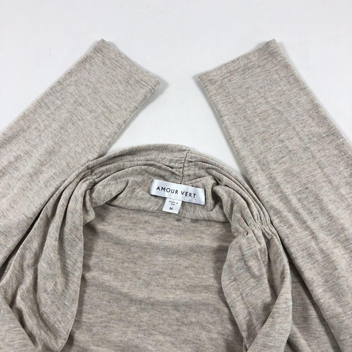 Amur AMOUR VERT USA Angela Dream Knit Wrap Front Top Long Sleeve Sweater Blouse Size M / US 6-8 / IT 42-44 - 15 Thumbnail