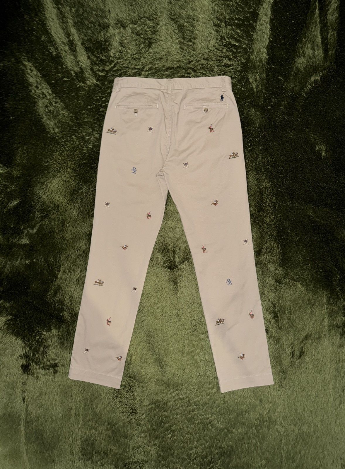 Polo Ralph Lauren [31x32] Polo Ralph Lauren Over Embroidered Logo Chino Pants Size US 31 - 9 Thumbnail