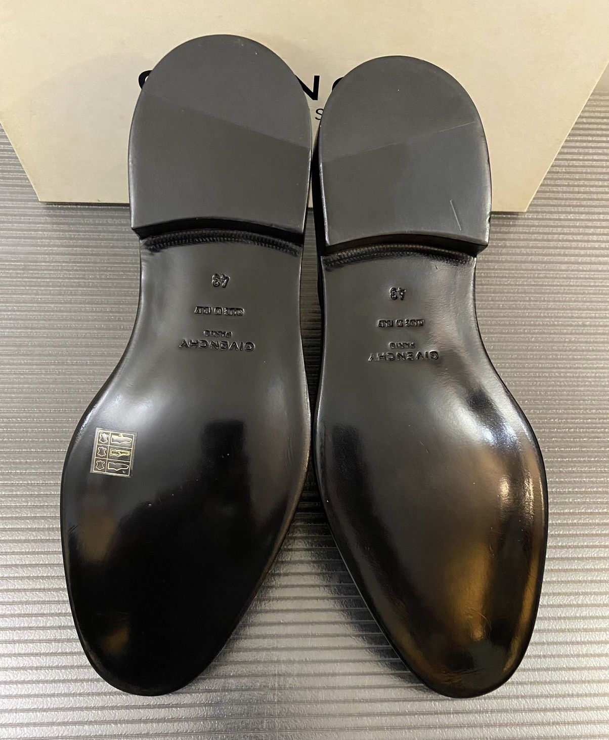 Givenchy Givenchy 🇮🇹 Paris black leather gun metal k line derby 43 NEW Size US 10 / EU 43 - 10 Thumbnail