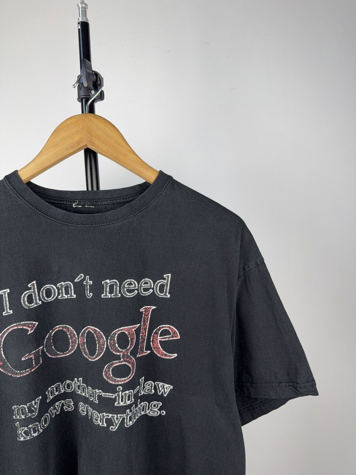 Vintage 00s I don’t need Google my mother-in-law knows Humor T-shirt Size US L / EU 52-54 / 3 - 2 Thumbnail