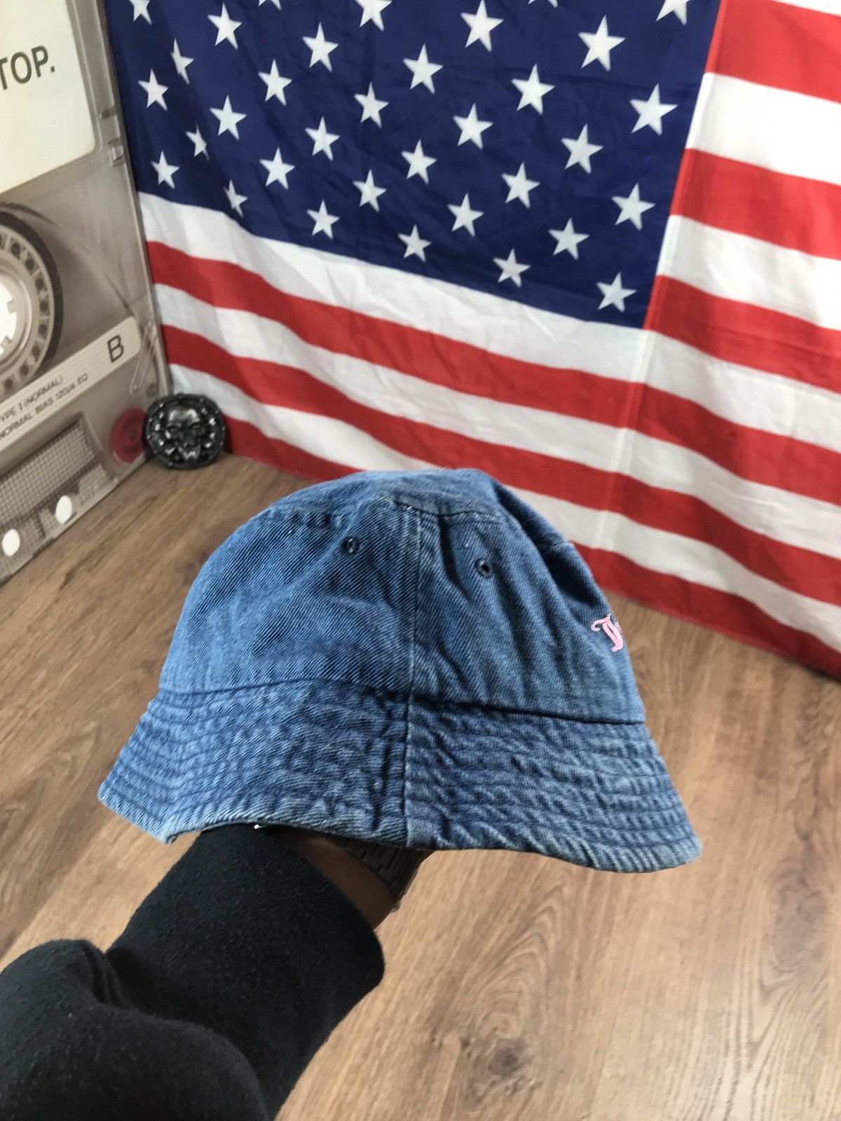 Juicy Couture × Vintage Juice Couture Denim Panama Hat Size ONE SIZE - 3 Thumbnail
