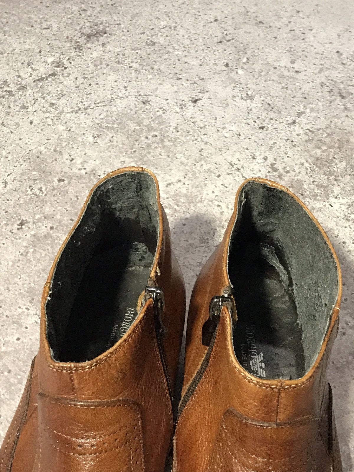 Giorgio Armani × Vintage Vintage Giorgio Armani Leather Boots – Classic Italian 9,5 Size US 9 / EU 42 - 13 Thumbnail