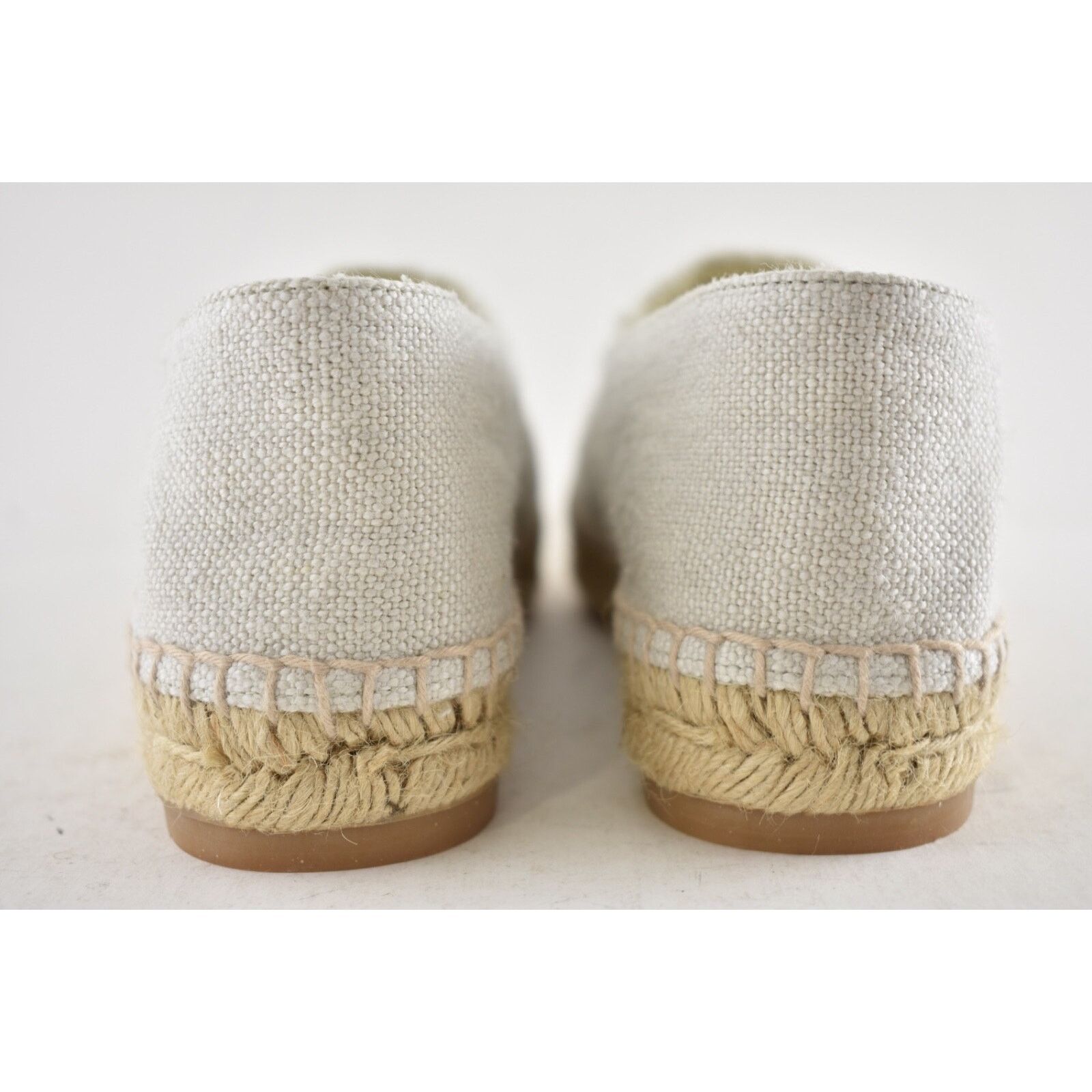 Chanel Chanel REV Beige Black Linen Canvas CC Logo Double Sole Size US 7 / IT 37 - 11 Thumbnail