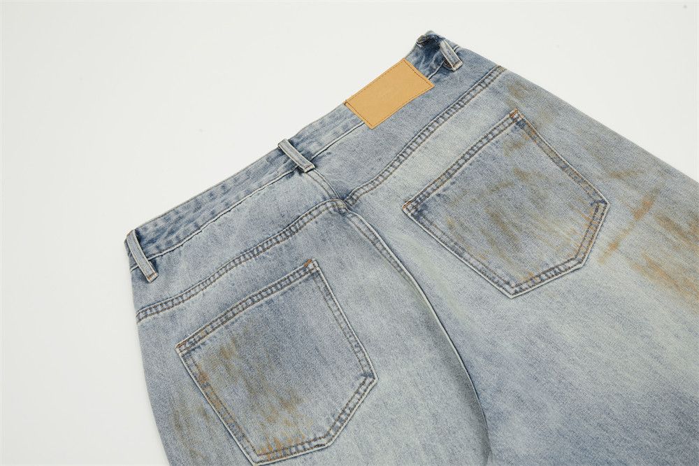 Japanese Brand × Jean Punk men's distressed washed straight-leg ripped jeans Size US 32 / EU 48 - 6 Thumbnail