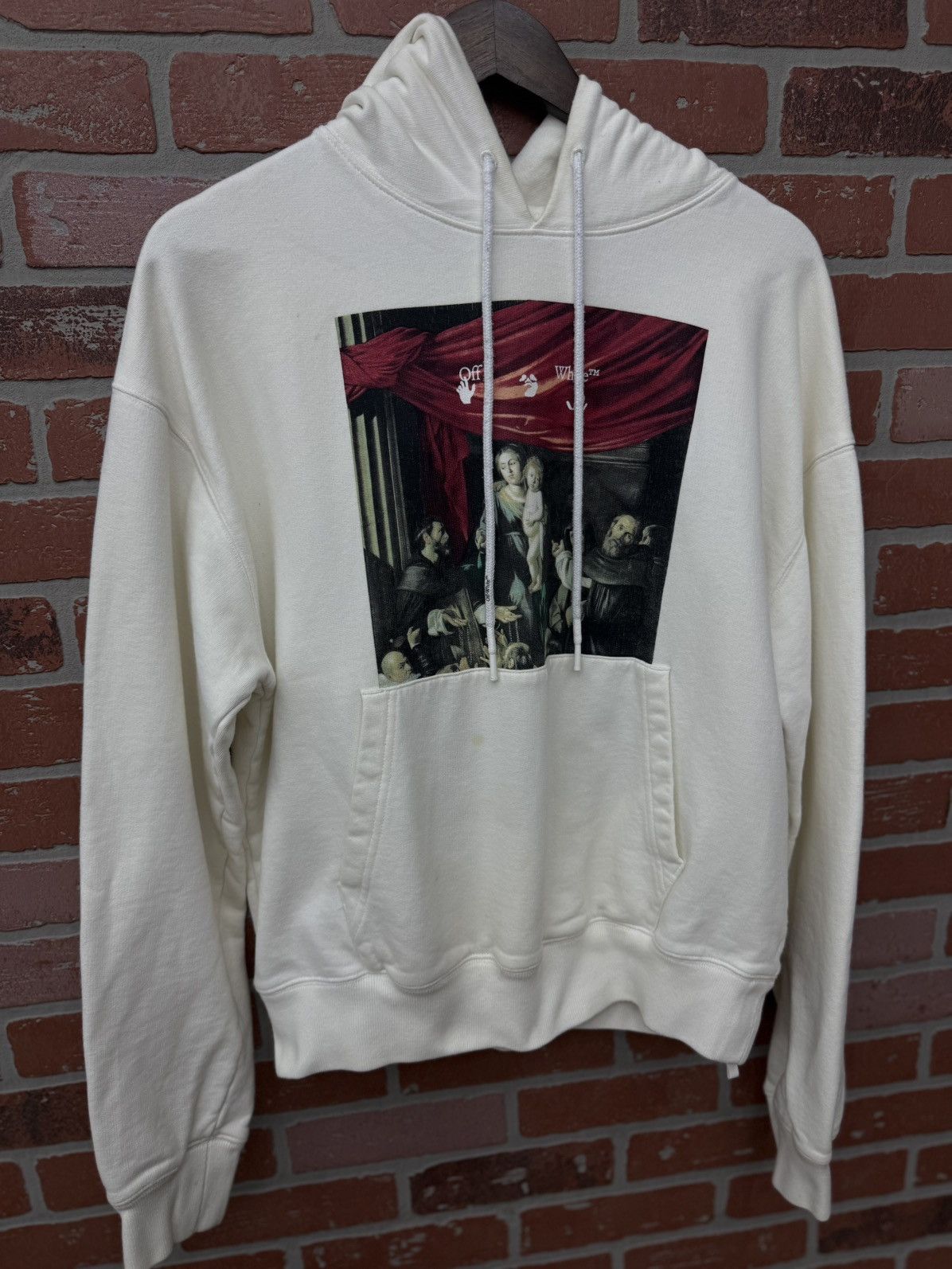 Off-White Off White Mens Hoodie Size M White Pre Owned 🧼 Size US M / EU 48-50 / 2 - 6 Thumbnail