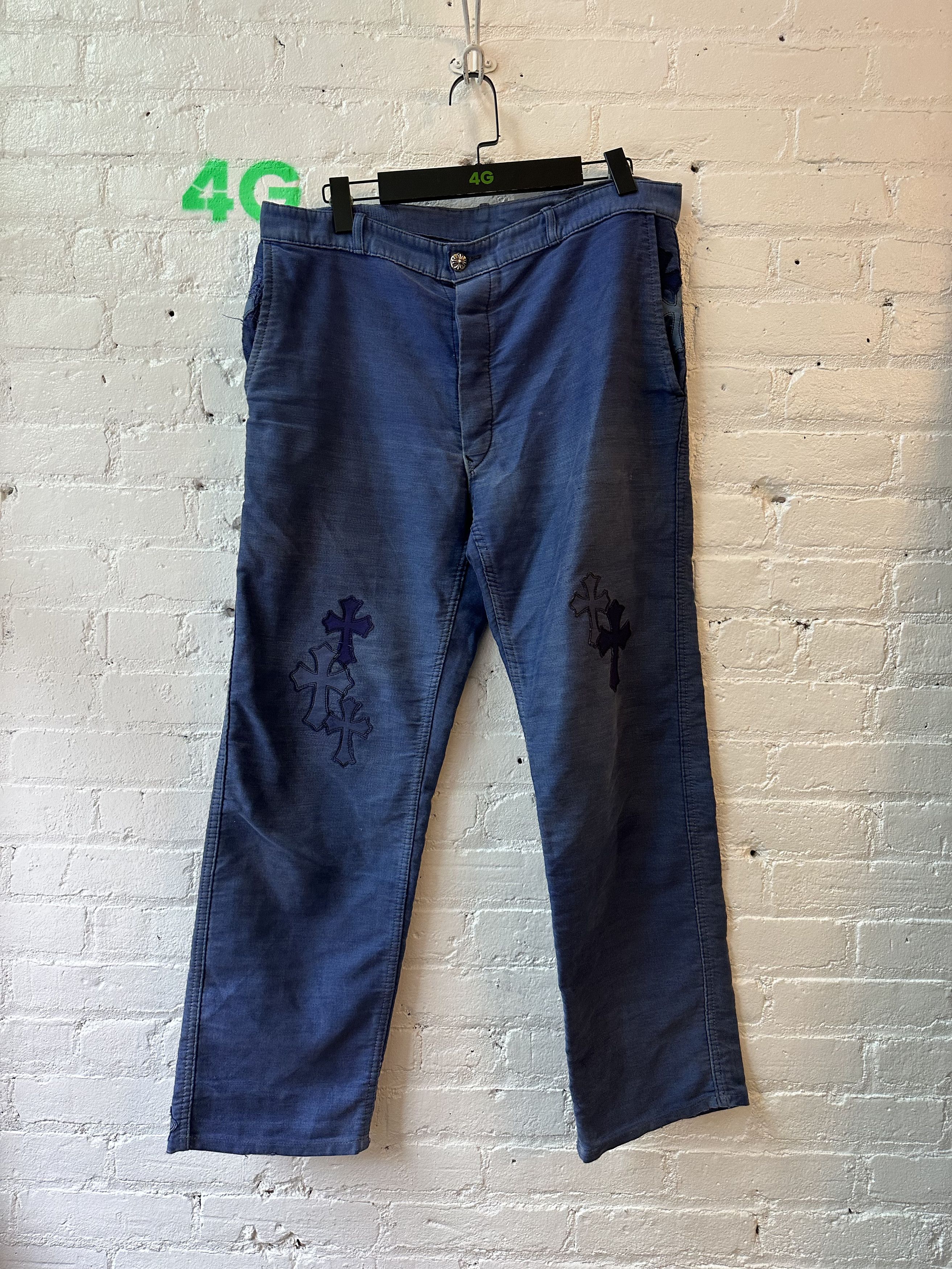 Chrome Hearts Chrome Hearts Made in France Cross Jeans 4G SELLER Size US 33 - 3 Thumbnail