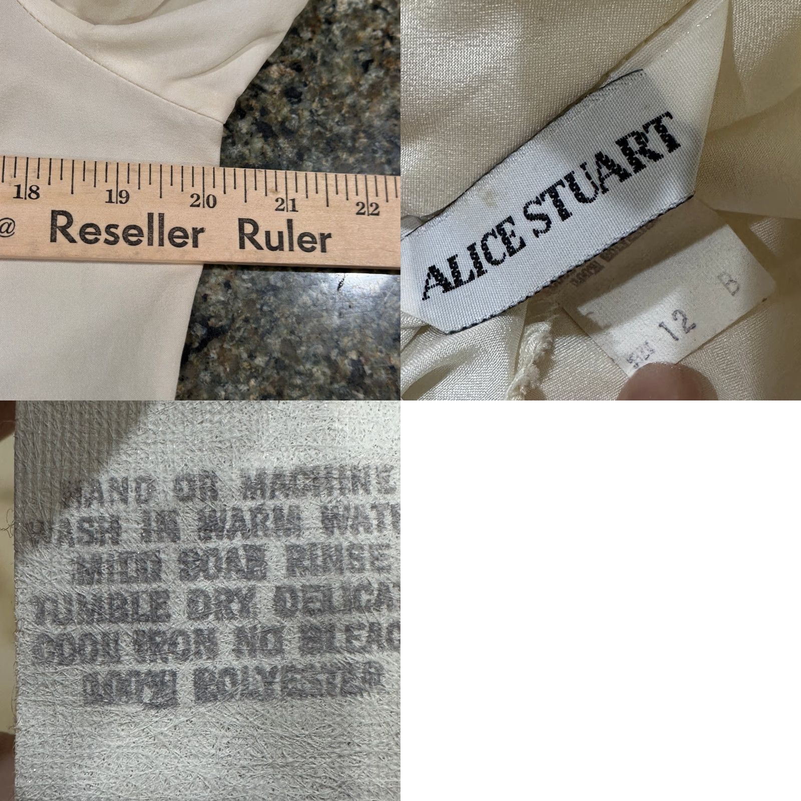 Vintage VINTAGE Alice Stuart Blouse Women Size 12 Ivory Small Stain Victorian Camisole Style Shirt Ladies Casual Business 12 Womens Size XL / US 12-14 / IT 48-50 - 8 Thumbnail