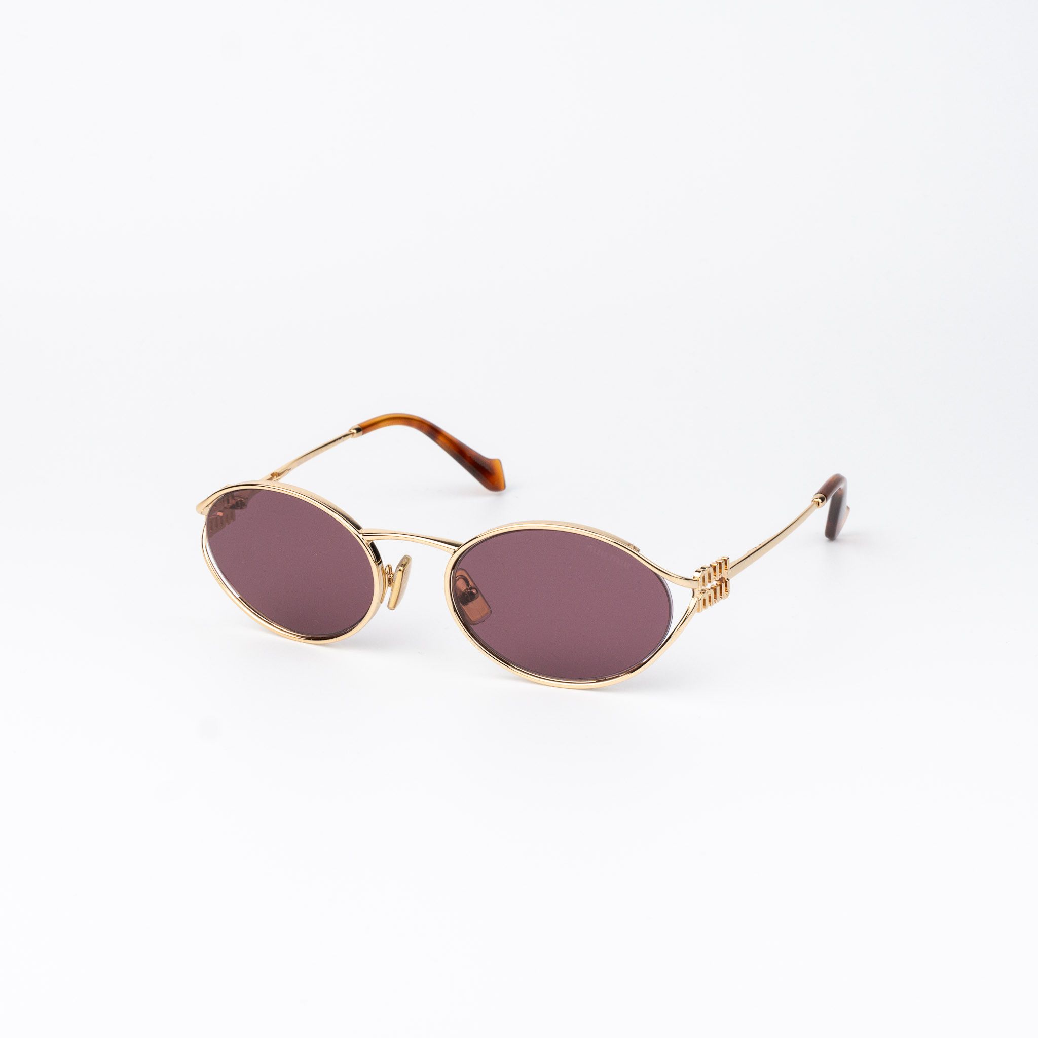 Miu Miu Miu Miu Women Sunglasses LOGO MU52YS 5AK20Y NEW AUTHENTIC Size ONE SIZE - 4 Thumbnail