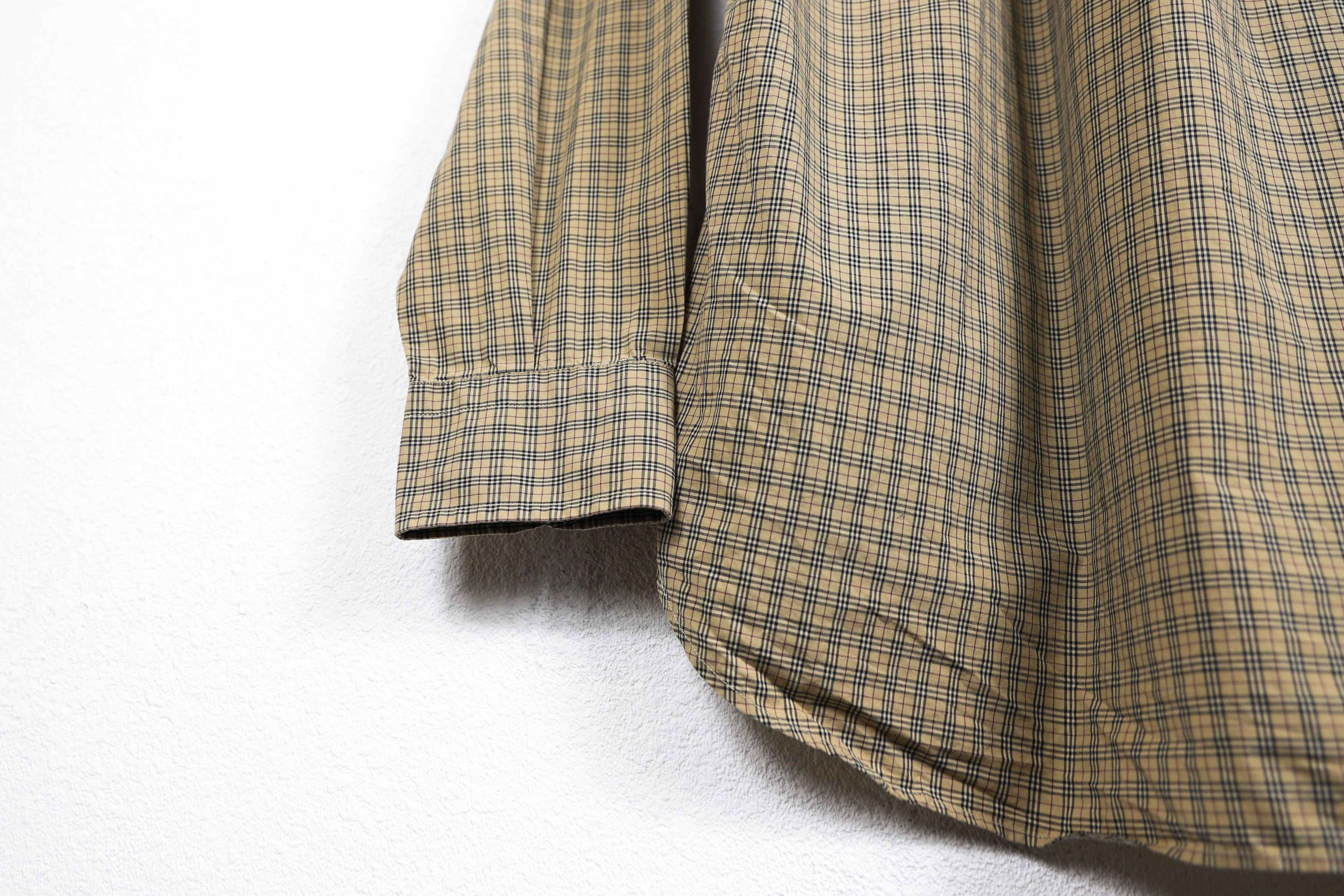 Burberry Vintage Burberry Knight Logo Biege Nova Check Oxford Shirt Size US XL / EU 56 / 4 - 13 Thumbnail