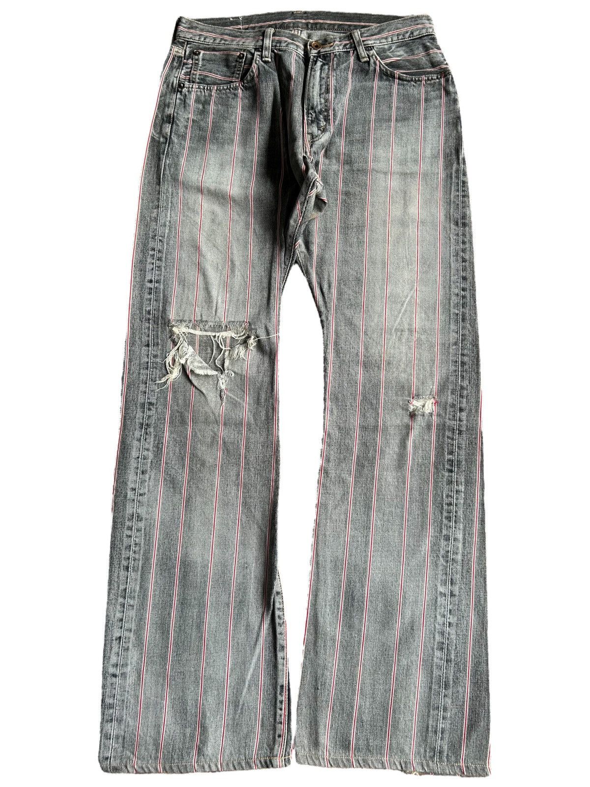 If Six Was Nine × Japanese Brand × Kapital 🔥FLARE EDWIN SELVEDGE🔥 Distressed Denim Size US 32 / EU 48 - 2 Thumbnail