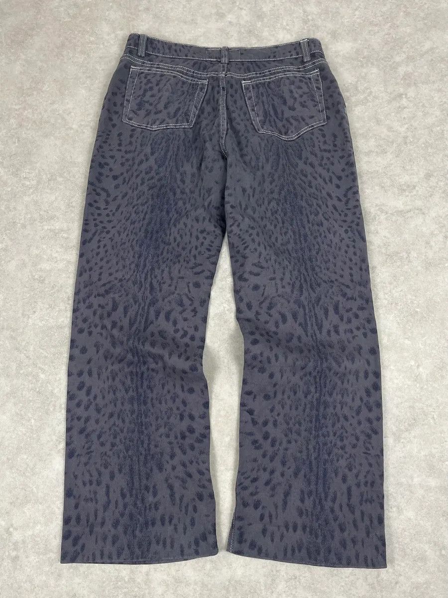 Roberto Cavalli 2000s Roberto Cavalli Navy Leopard Wide Pants Size US 30 / EU 46 - 7 Thumbnail
