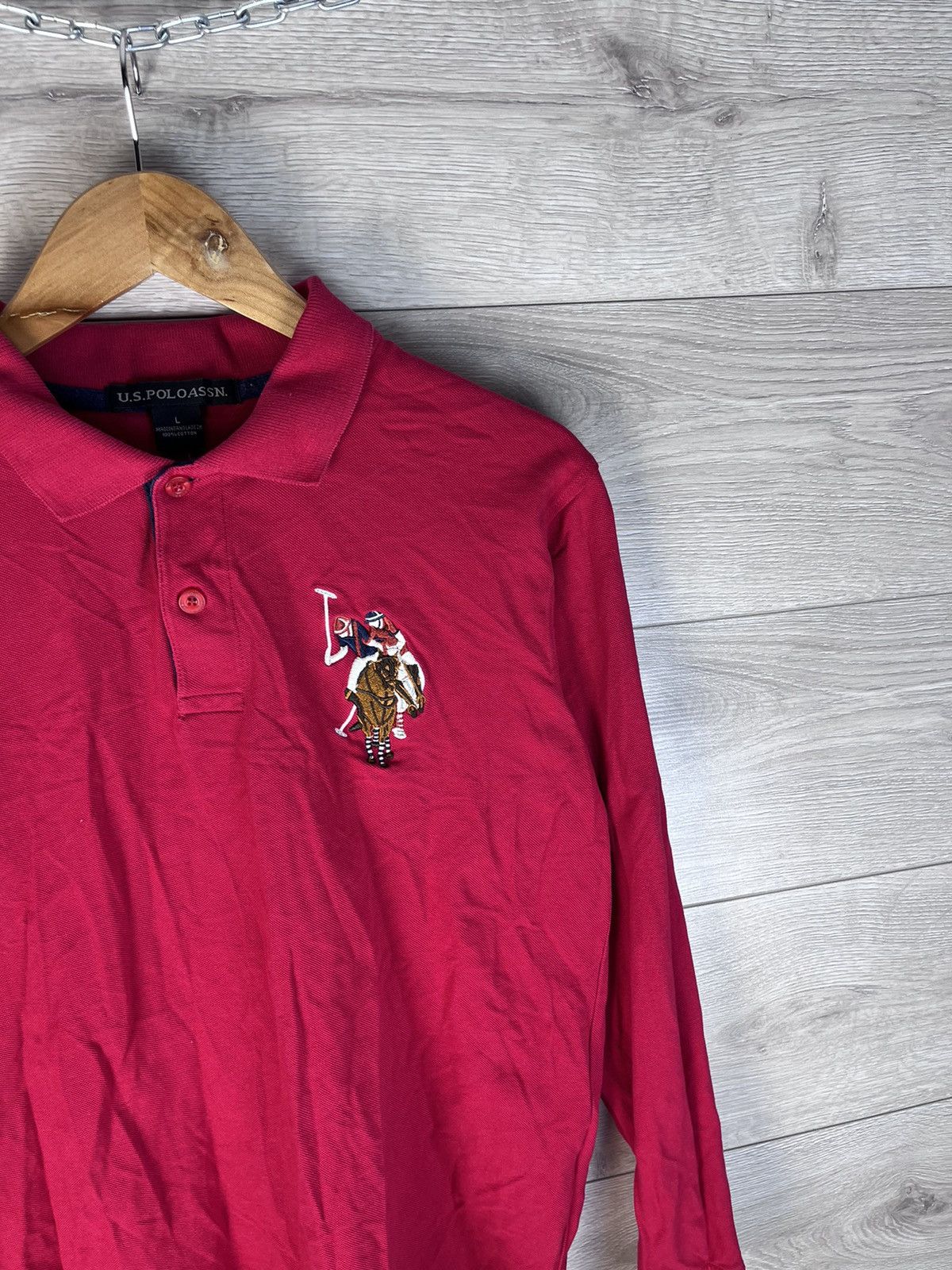 U.S. Polo Assn. vintage men's long sleeve U.S Poloassn #3 size L cotton Size US M / EU 48-50 / 2 - 3 Thumbnail
