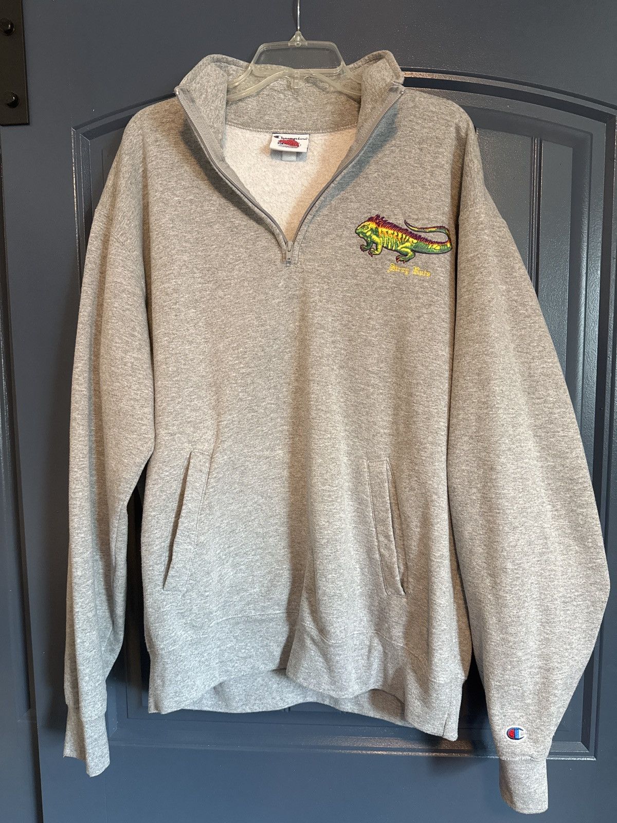 Stray Rats Stray Rats Iguana Quarter Zip Sweatshirt Grey Size US XL / EU 56 / 4 - 1 Thumbnail