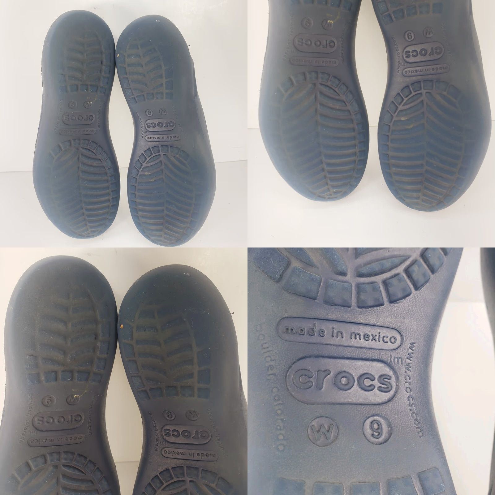 Crocs Crocs Taylor Navy Blue Flat Slip On Beach Women 9M Rubber Lightweight Comfort Slip Resistant Waterproof Casual Ballet Flat Shoes Size US 9 / IT 39 - 9 Thumbnail