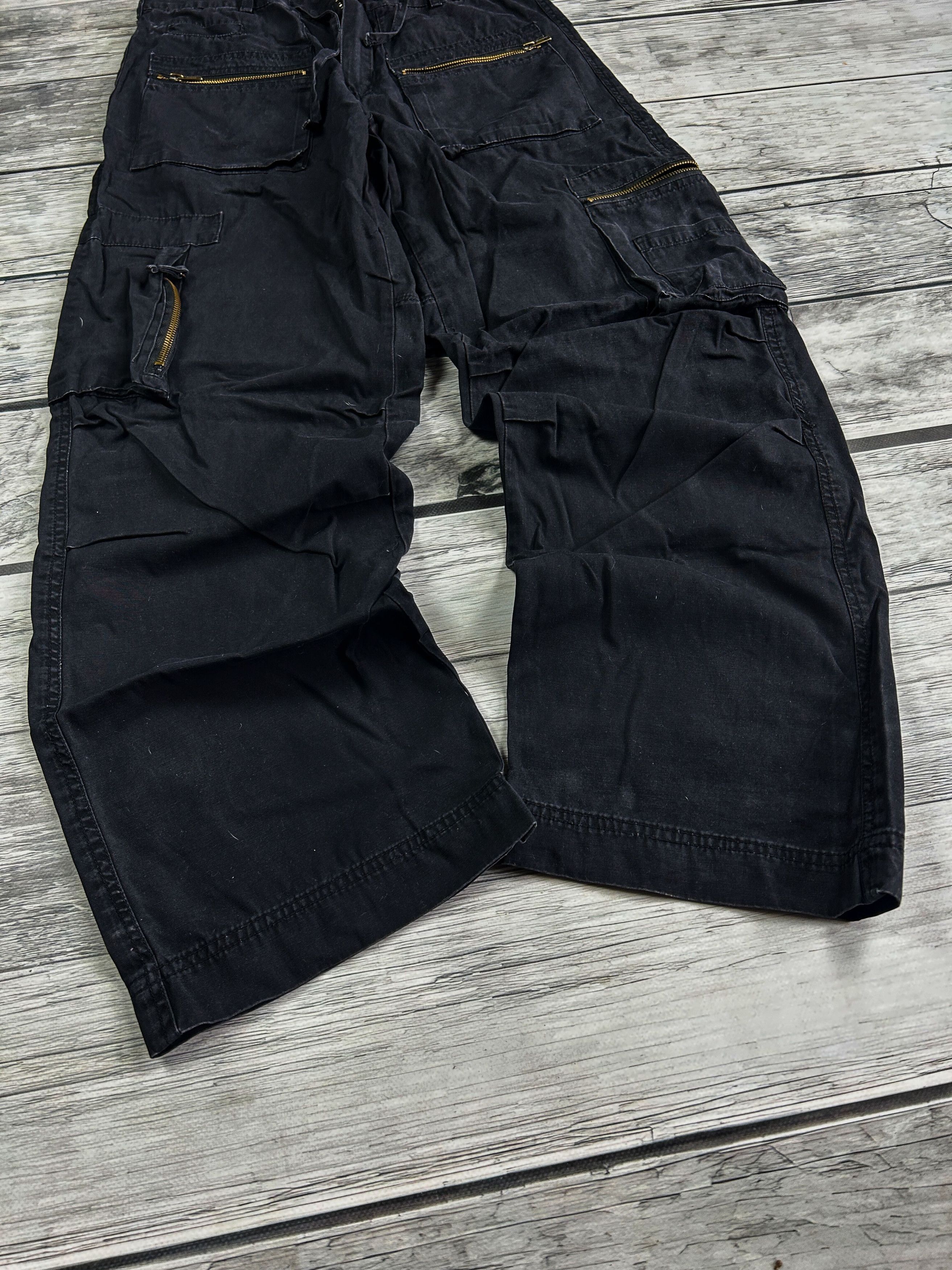 Japanese Brand VTG CRAZY JUNYA WATANABE YOHJI YAMAMOTO STYLE CARGO JEANS Size US 32 / EU 48 - 3 Thumbnail