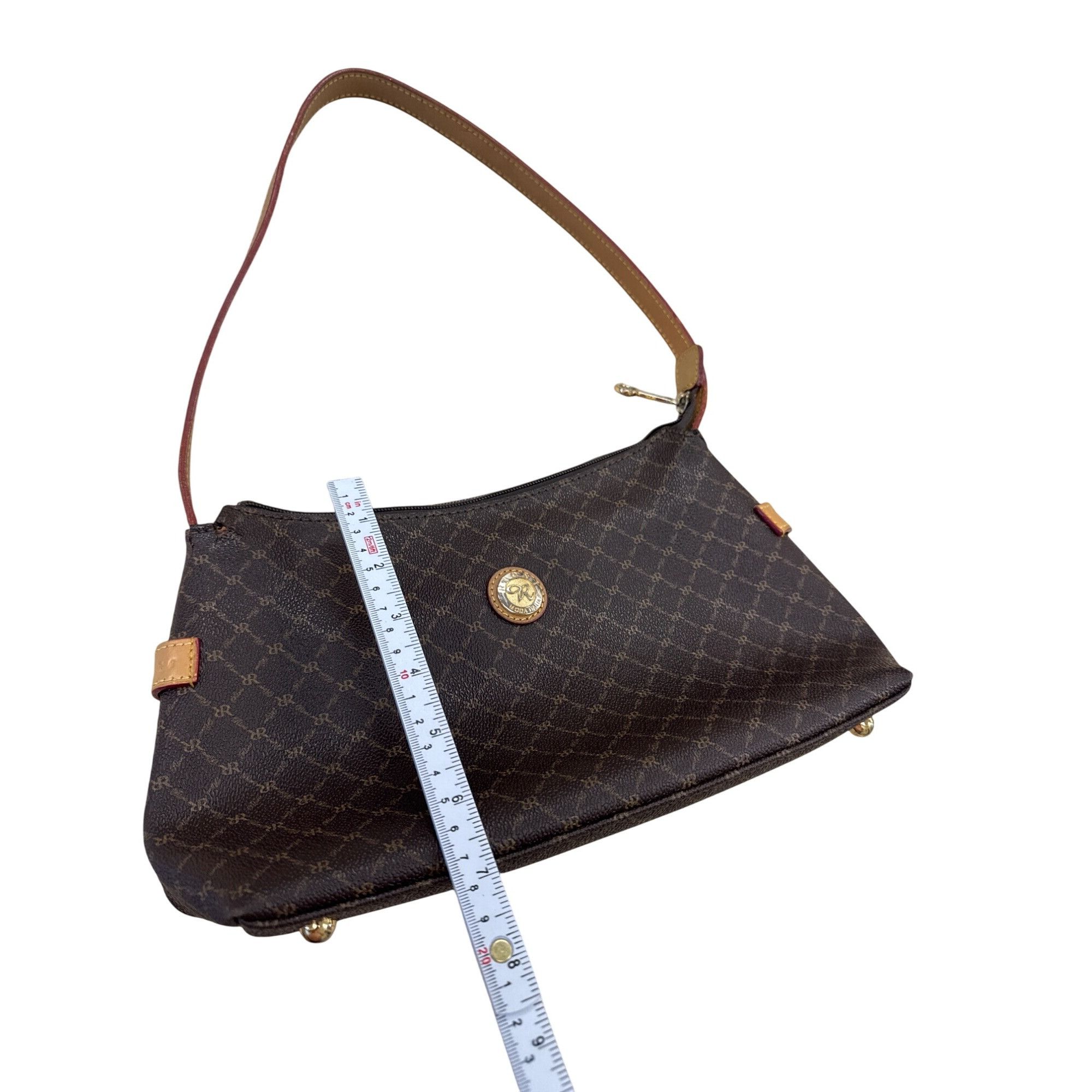 Designer Rioni Womens Brown Leather Clutch Handbag 7"x12" SKU 7332 Size ONE SIZE - 4 Thumbnail