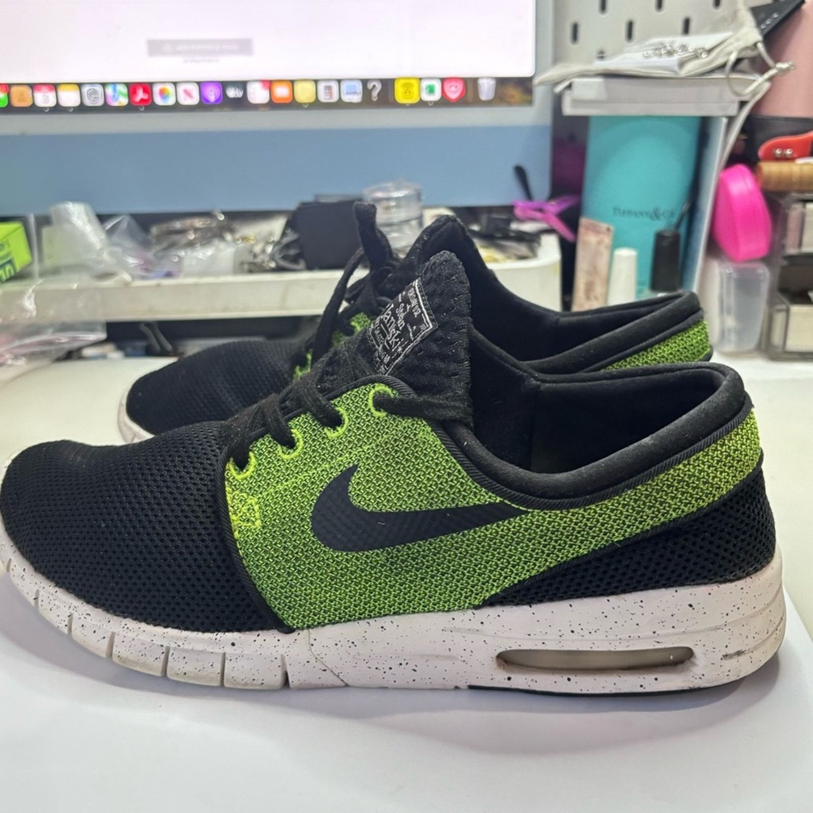 Nike NIKE SB Stefan Janoski Max Black Volt Sneakers Black/Lemon Size US 8.5 / EU 41-42 - 6 Thumbnail