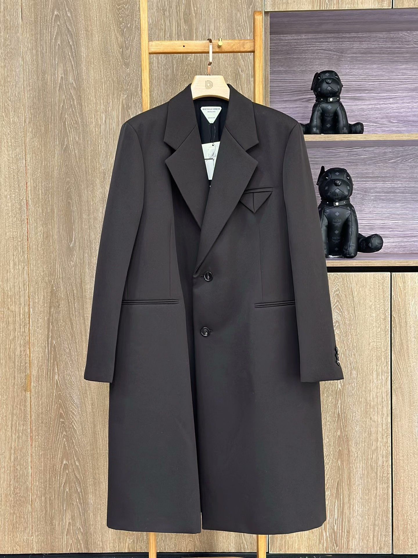Bottega Veneta Bottega Veneta Dark Brown Long Coat Size US M / EU 48-50 / 2 - 1 Thumbnail