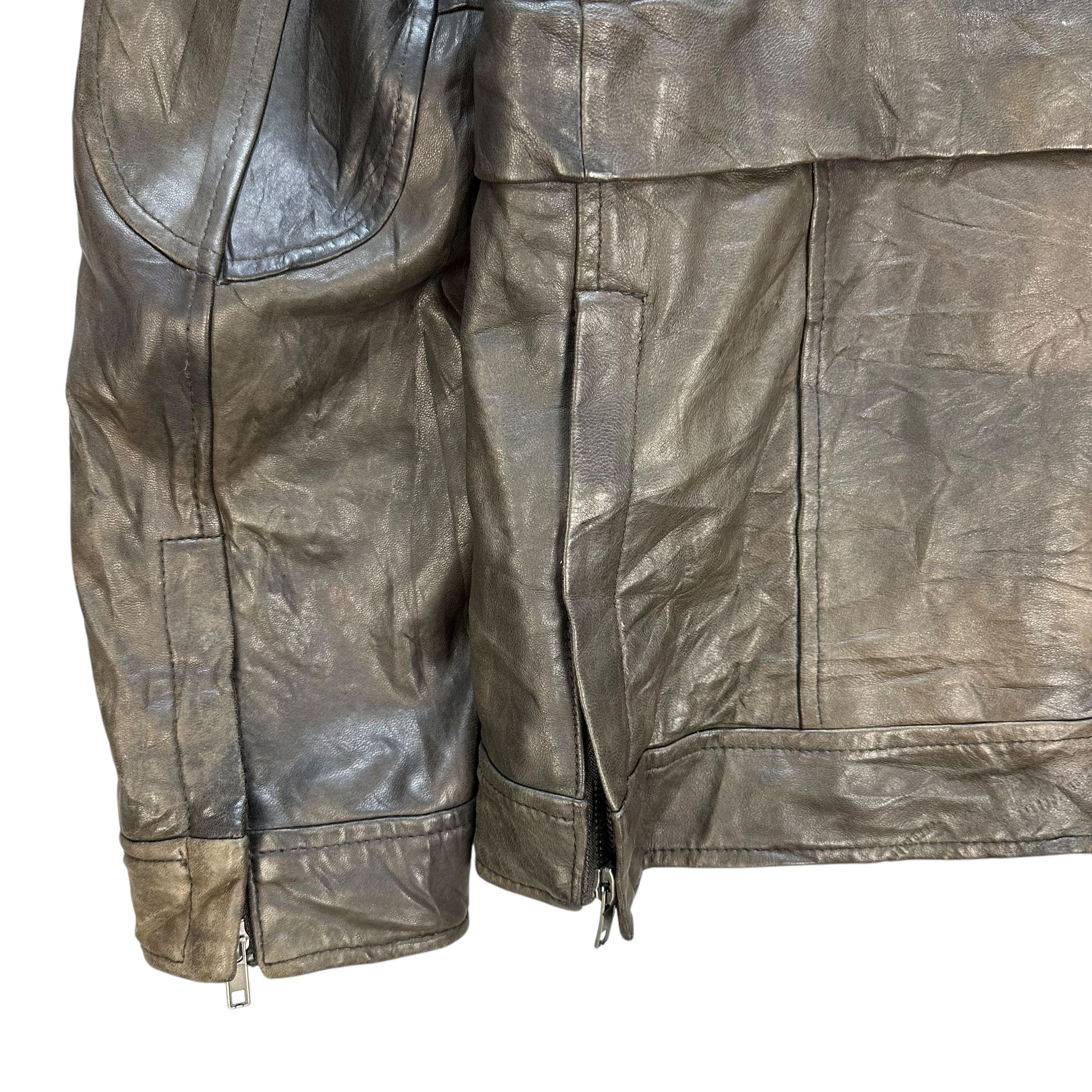 Balmain Vintage BALMAIN Fur Neck Sheepskin Leather Jacket #A65-1548 Size US L / EU 52-54 / 3 - 17 Thumbnail