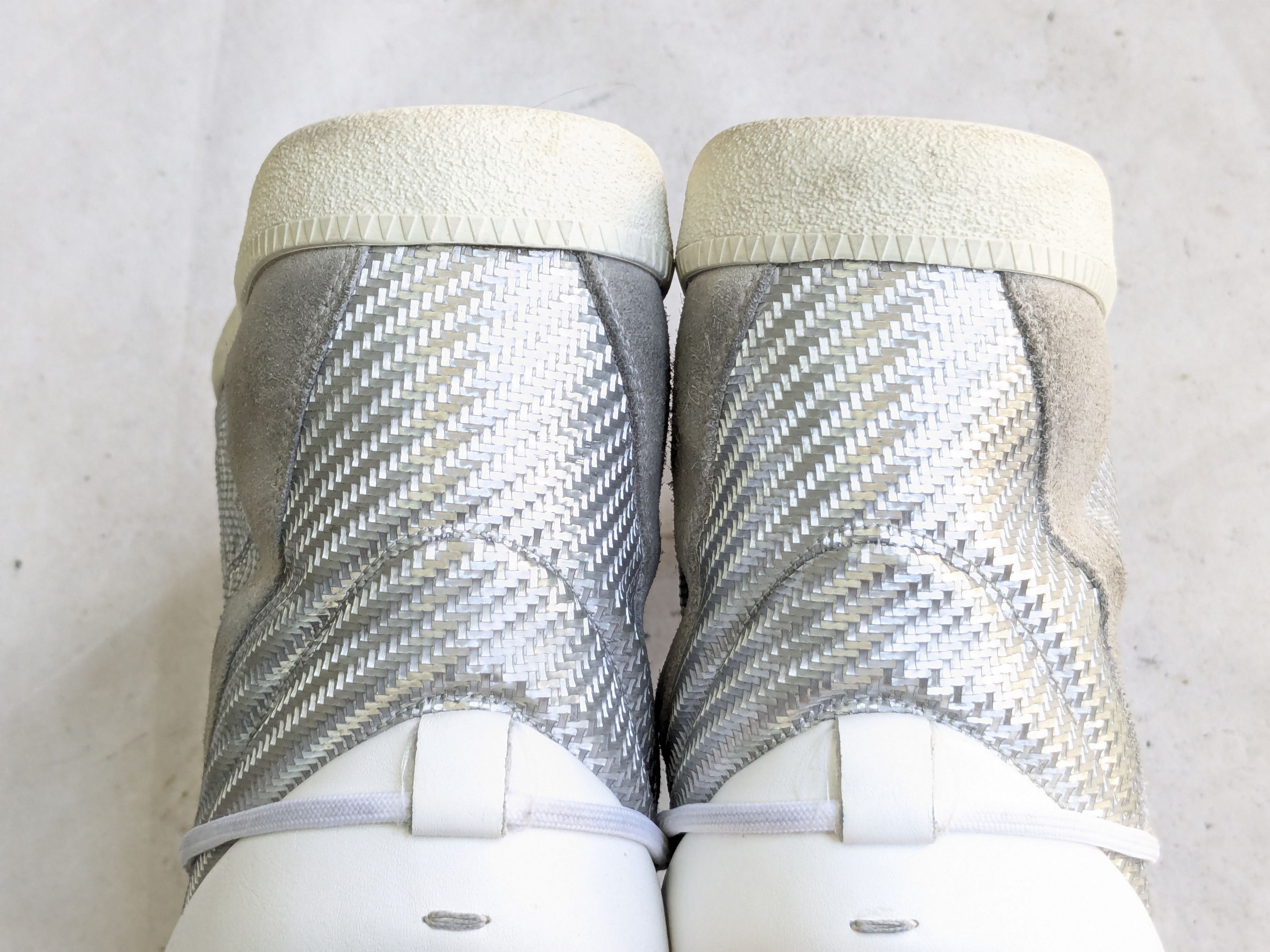 Maison Margiela Maison Margiela High Tops Sneakers 9 42 White Silver Size US 9 / EU 42 - 15 Thumbnail