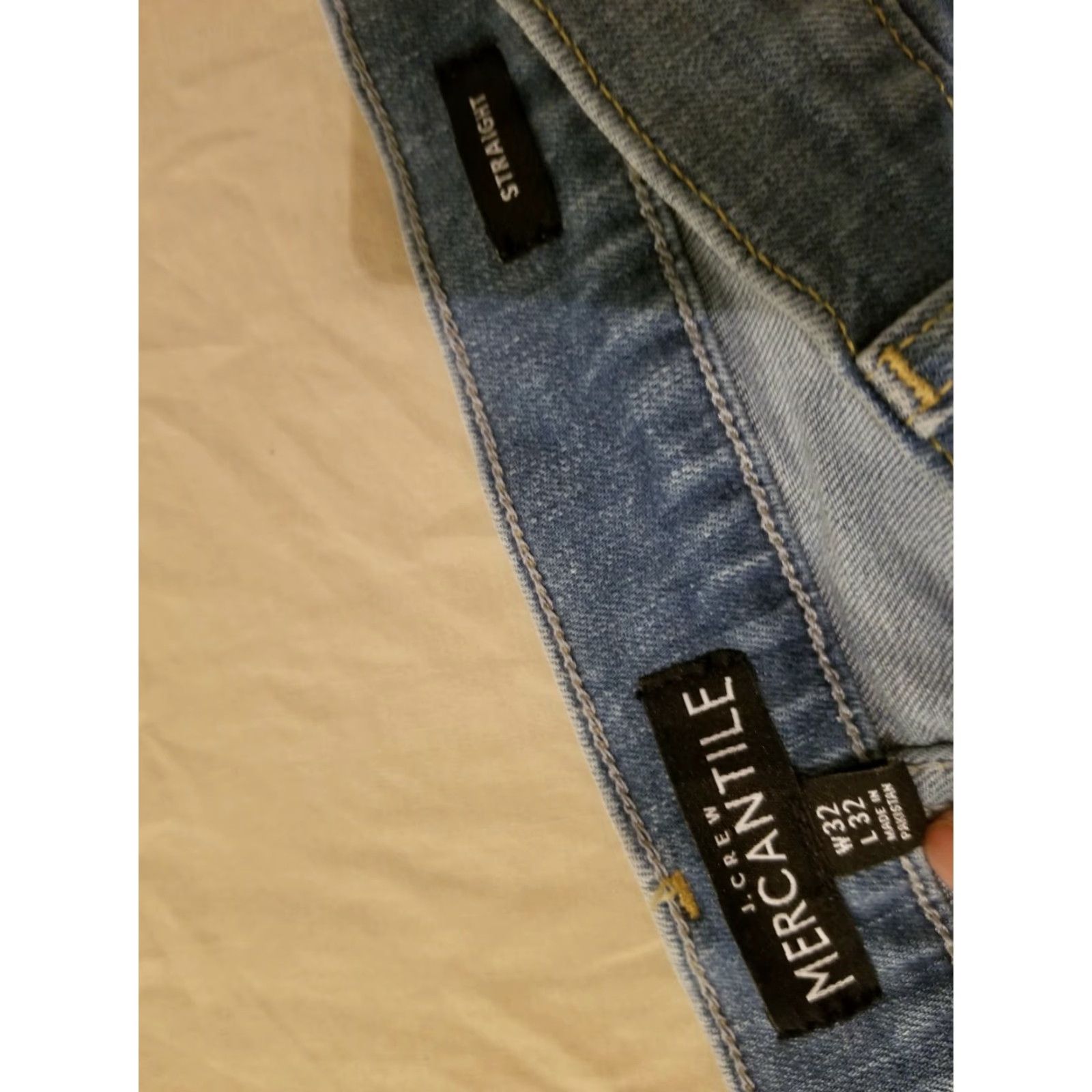 J.Crew Mens J.CREW Jeans Pants 32x32 Denim Straight Blue Size US 32 / EU 48 - 5 Thumbnail