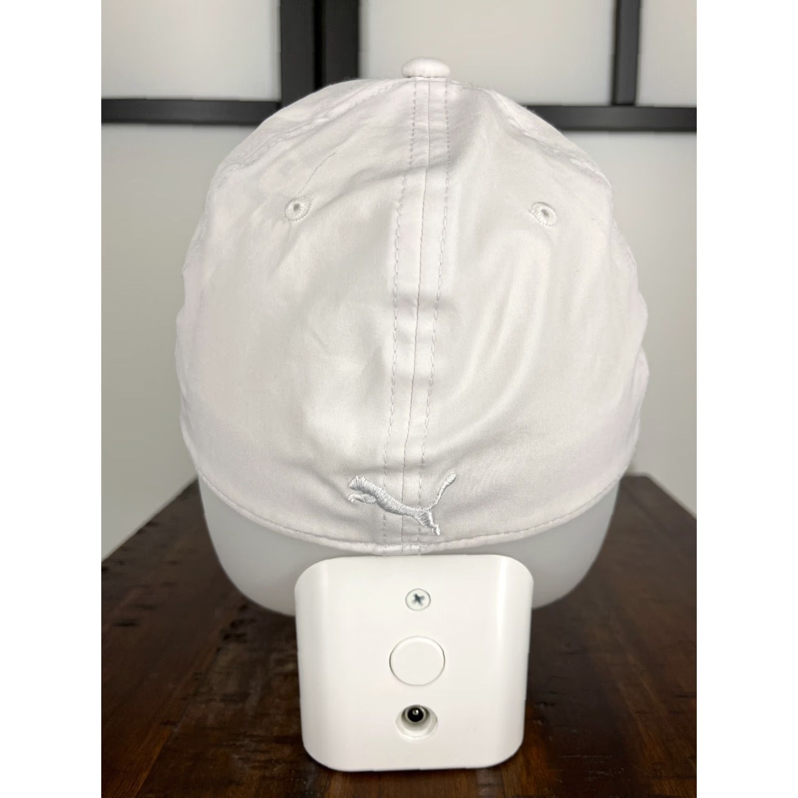 Puma PUMA Hat Cap Fitted Adult Medium White Embroidered Polyester Spandex Blend Golf Hat/Cap Modern Logo Size ONE SIZE - 6 Thumbnail