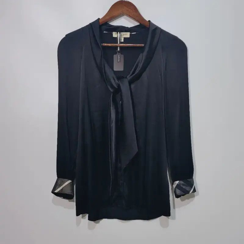 Burberry Burberry Black Silk Women's Shirt Size S / US 4 / IT 40 - 1 Thumbnail