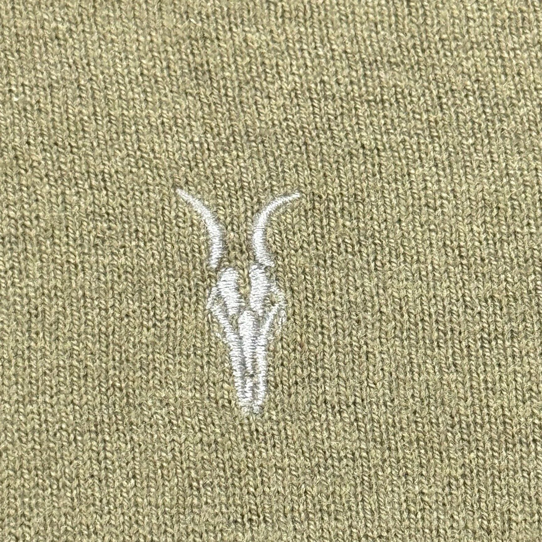 Allsaints ALL SAINTS Wool Funnel Neck Sweater Pullover Ramskull Green XXL Knit Mens Size US XXL / EU 58 / 5 - 3 Thumbnail