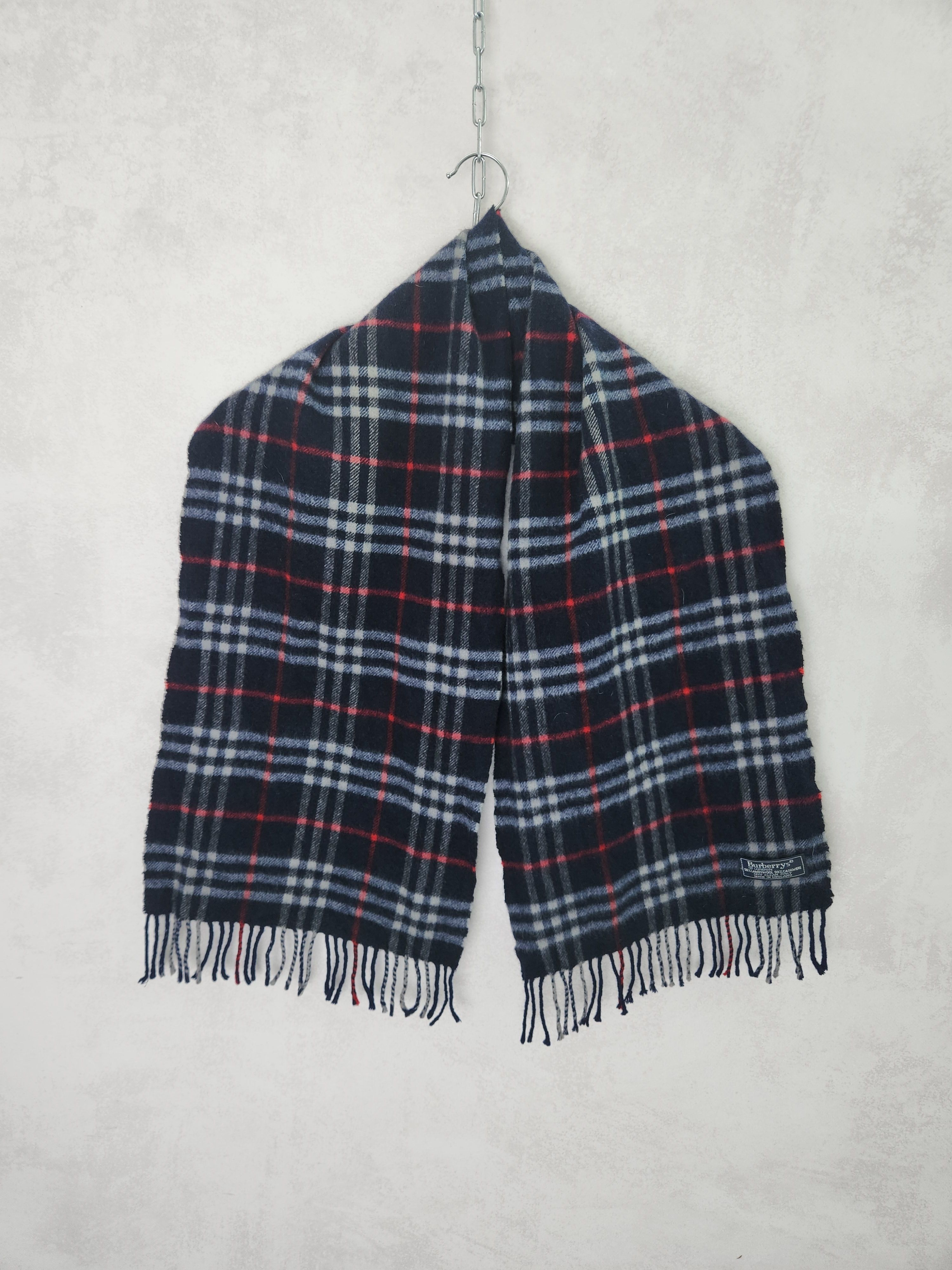 Burberry Burberrys scarf blue nova check labswool cashmere Size ONE SIZE - 1 Thumbnail