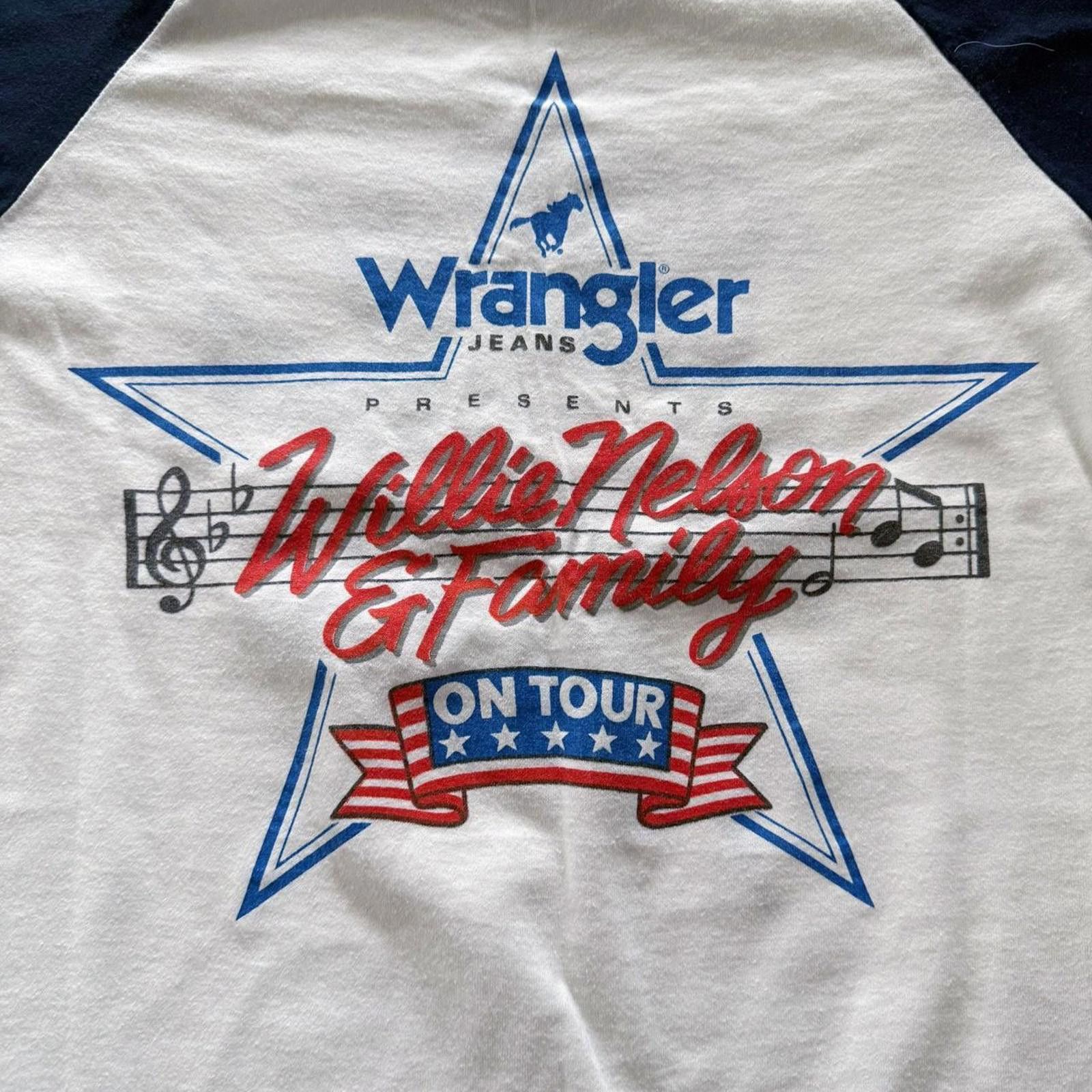 Other Vintage 80s Willie Nelson On the Road Again Raglan Concert Size US XL / EU 56 / 4 - 5 Thumbnail