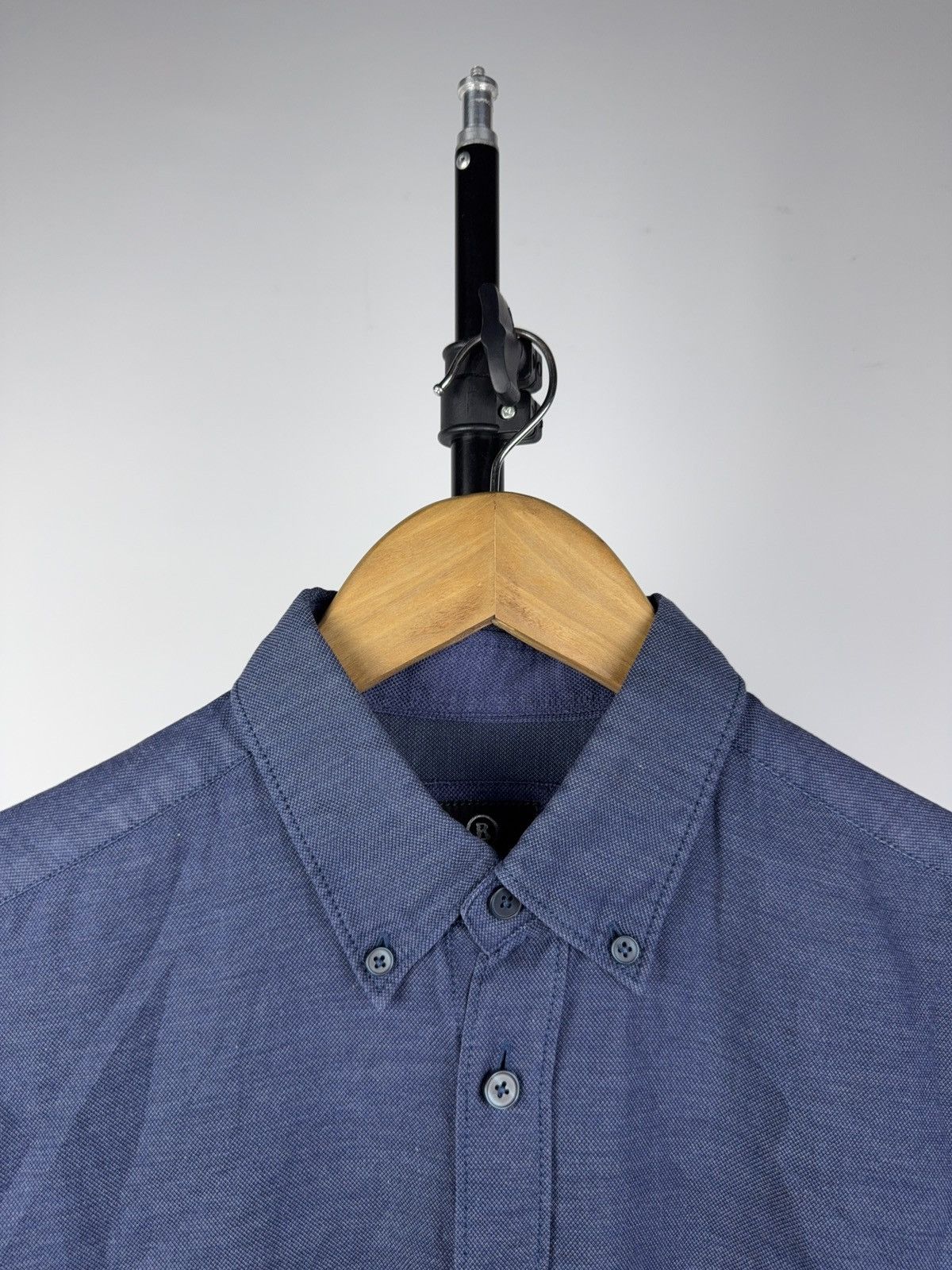 Bogner Luxury Bogner Blue Cotton Shirt Tessitura Monti Fabric 39 M Size US M / EU 48-50 / 2 - 4 Thumbnail