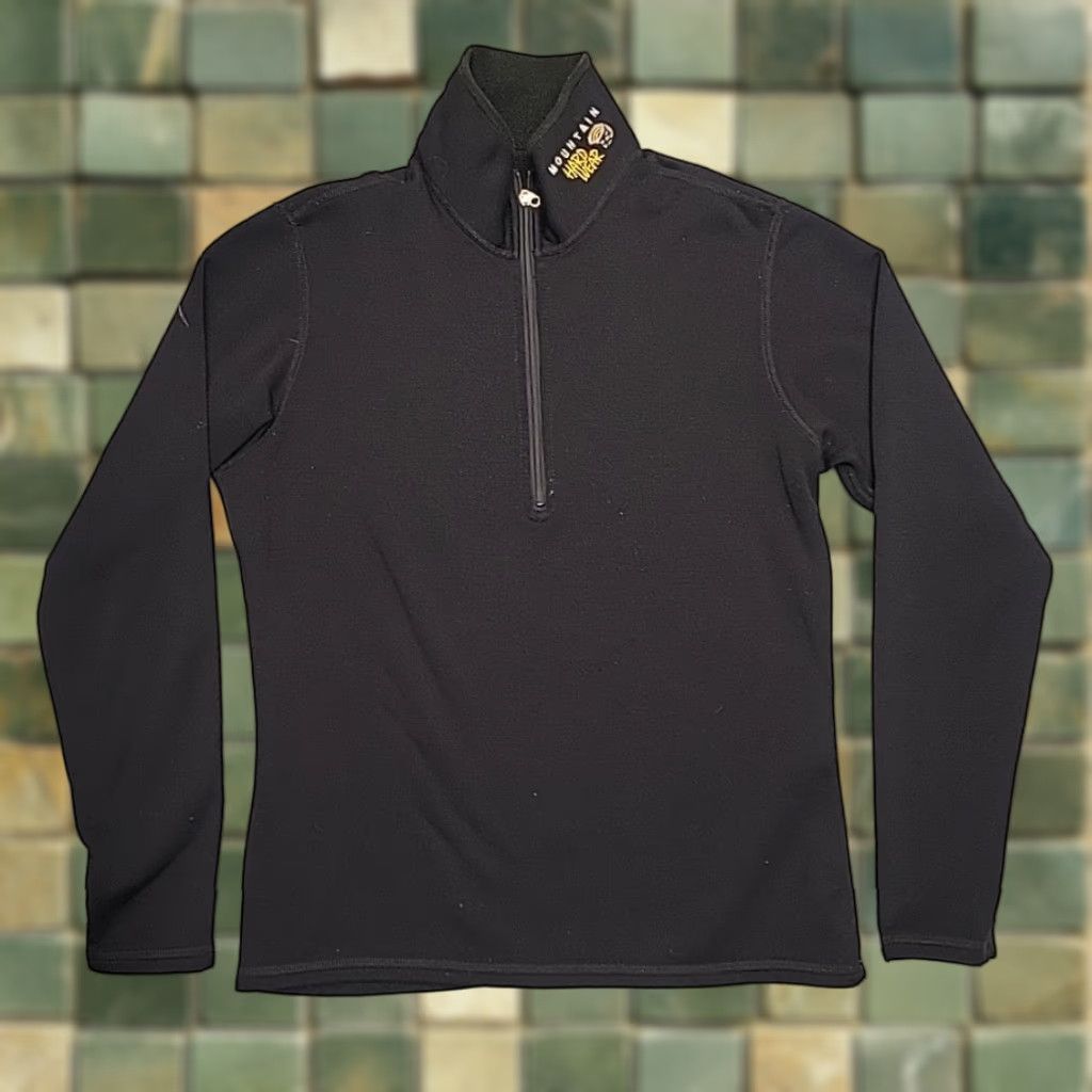 Mountain Hardwear VINTAGE Mountain Hardwear Jacket Womens Small Black 1/2 Zip Pullover Outdoor Fleece Gorp Size S / US 4 / IT 40 - 1 Thumbnail