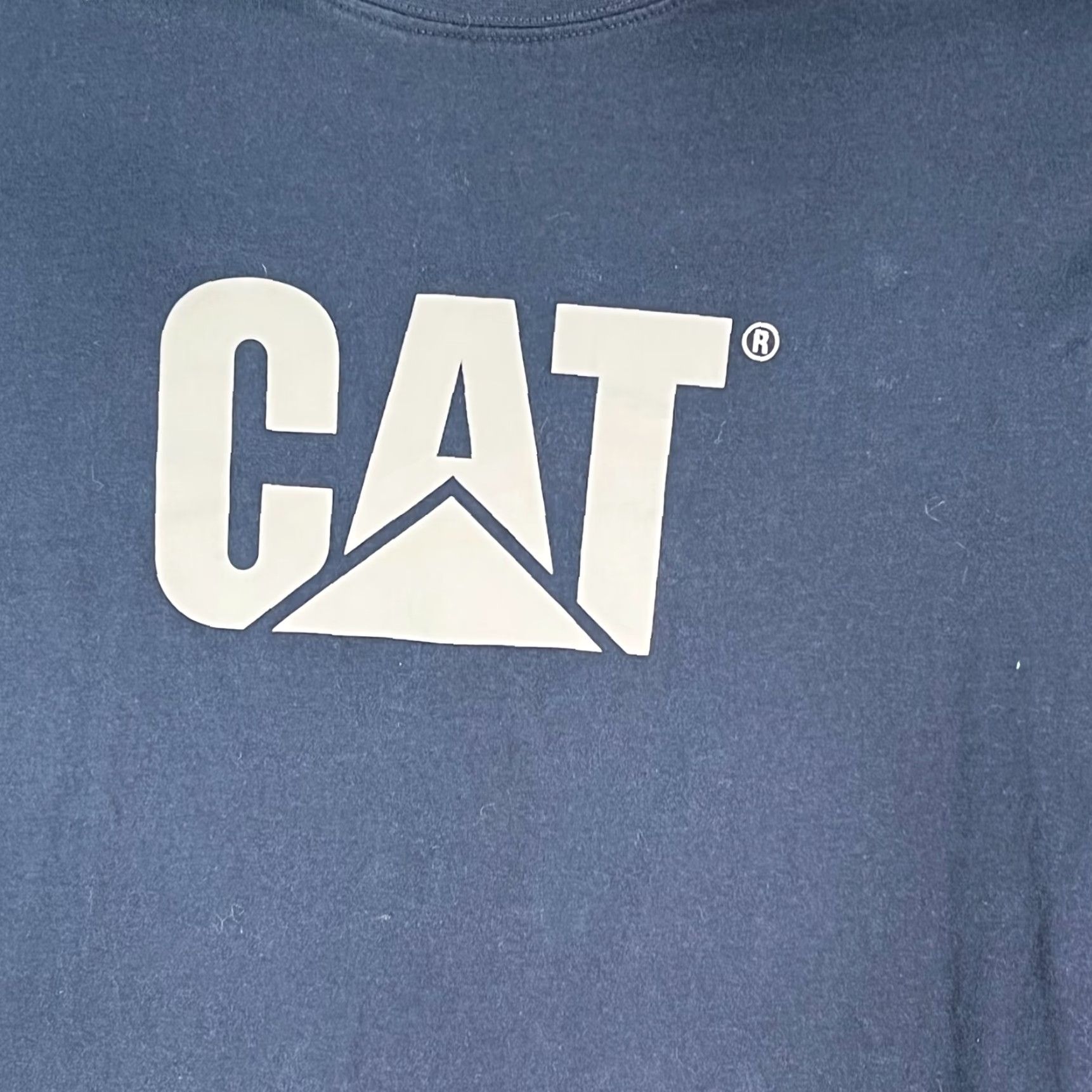 Caterpillar Caterpillar Shirt Mens Logo Blue Pullover T-Shirt 2XL Size 2XL Blue Crew Neck Short Sleeve"} Size US XXL / EU 58 / 5 - 2 Thumbnail