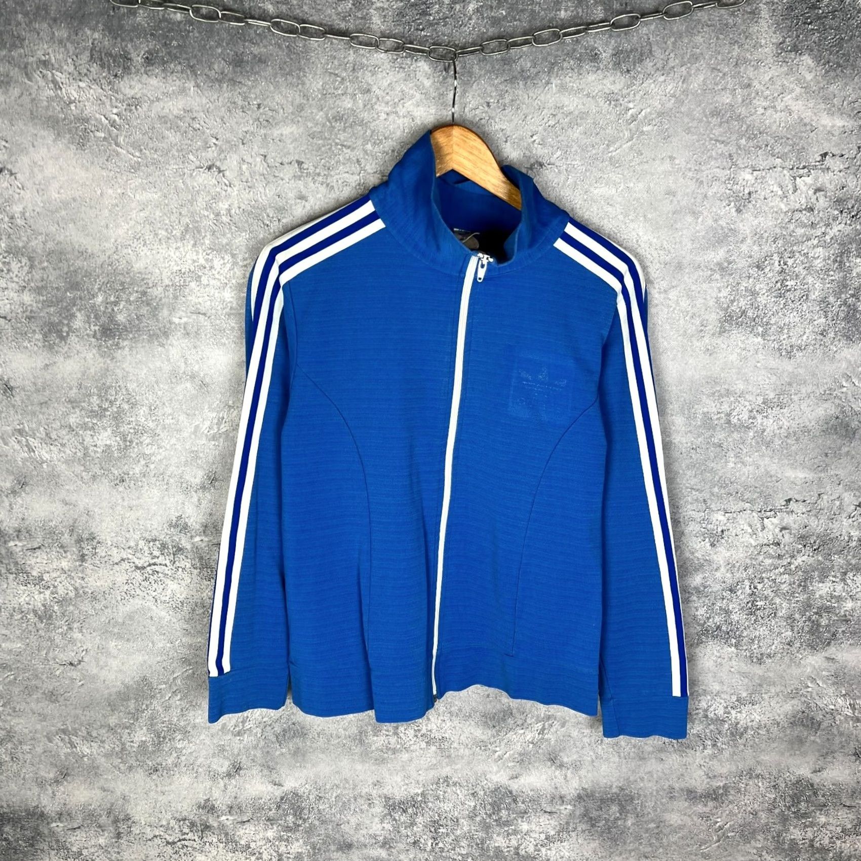 Adidas VINTAGE Adidas Jacket Blue Cotton Polyamide Men’s Track Jacket S Size US S / EU 44-46 / 1 - 2 Thumbnail